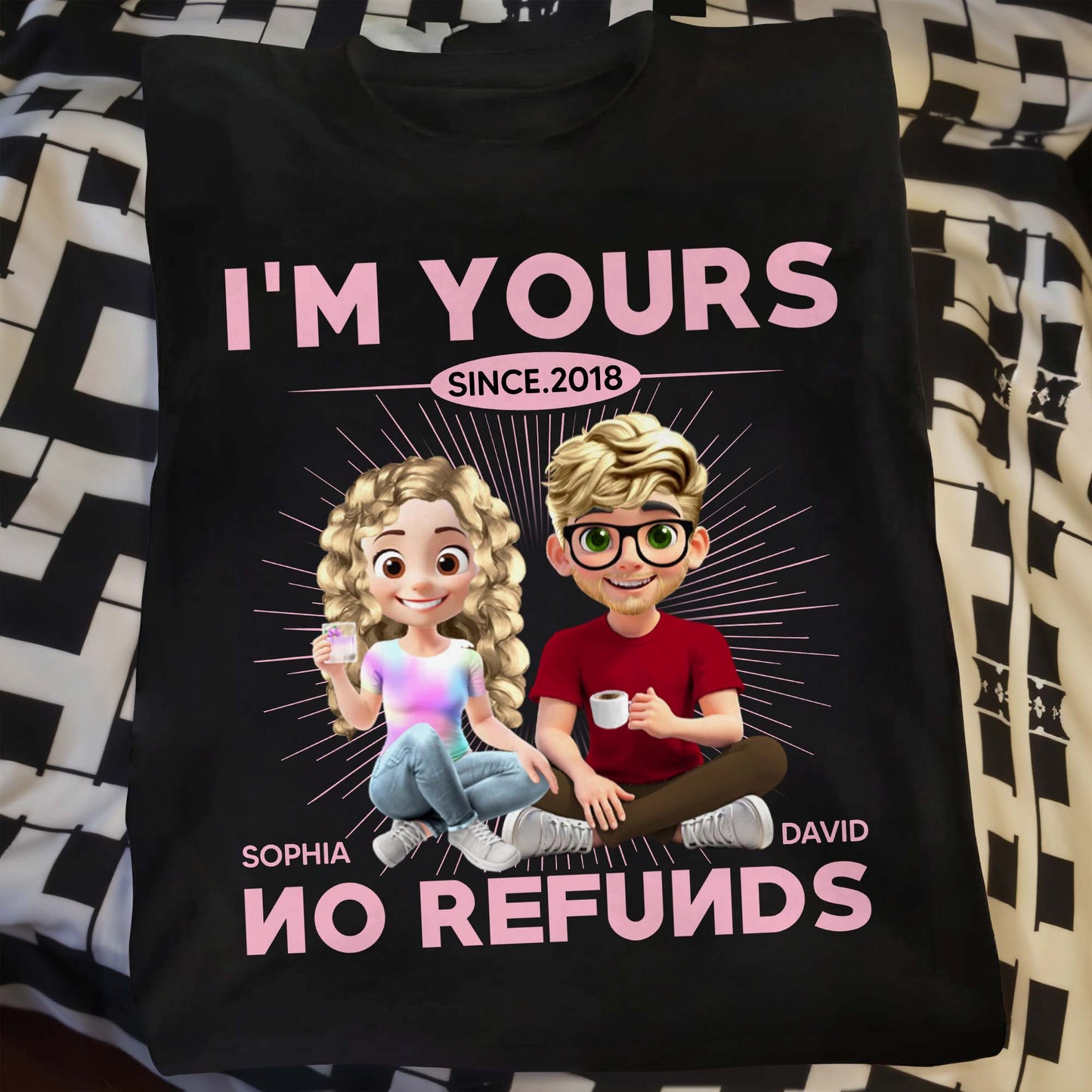 I'm Yours No Refunds, Couple Design