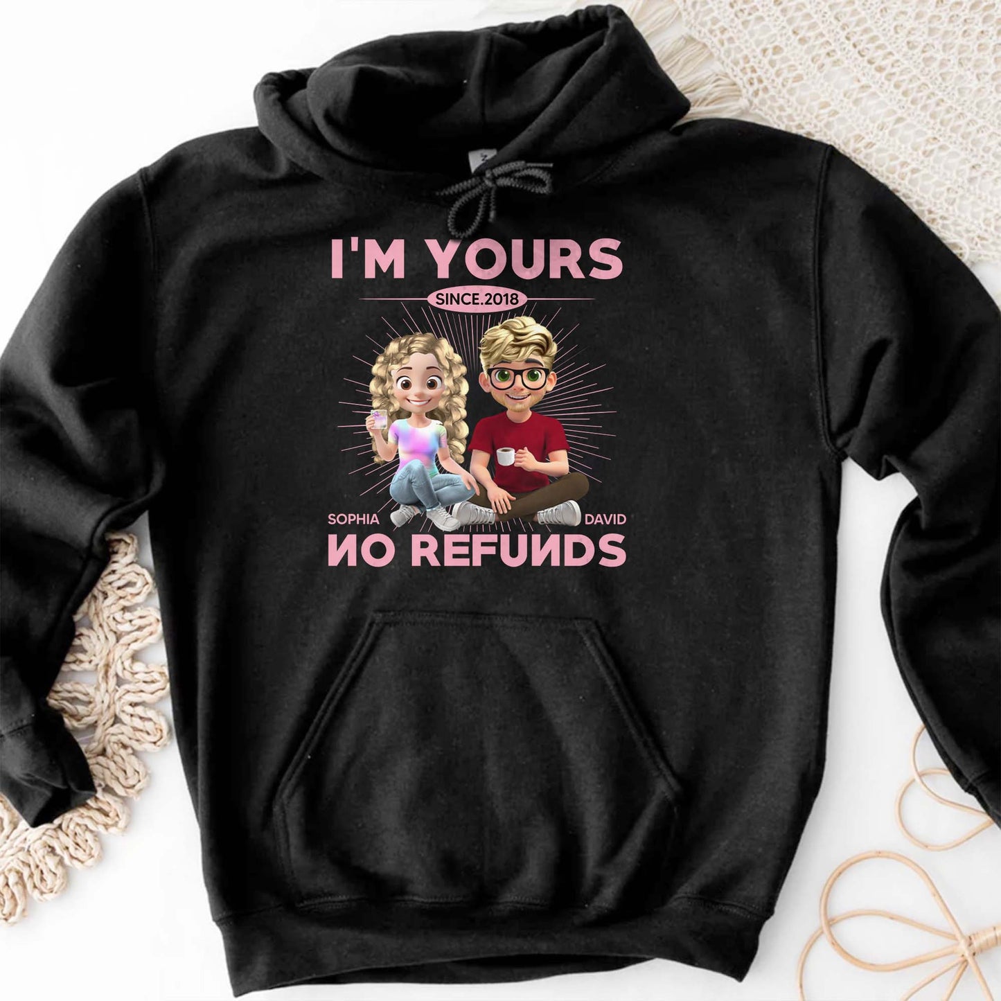 I'm Yours No Refunds, Couple Design