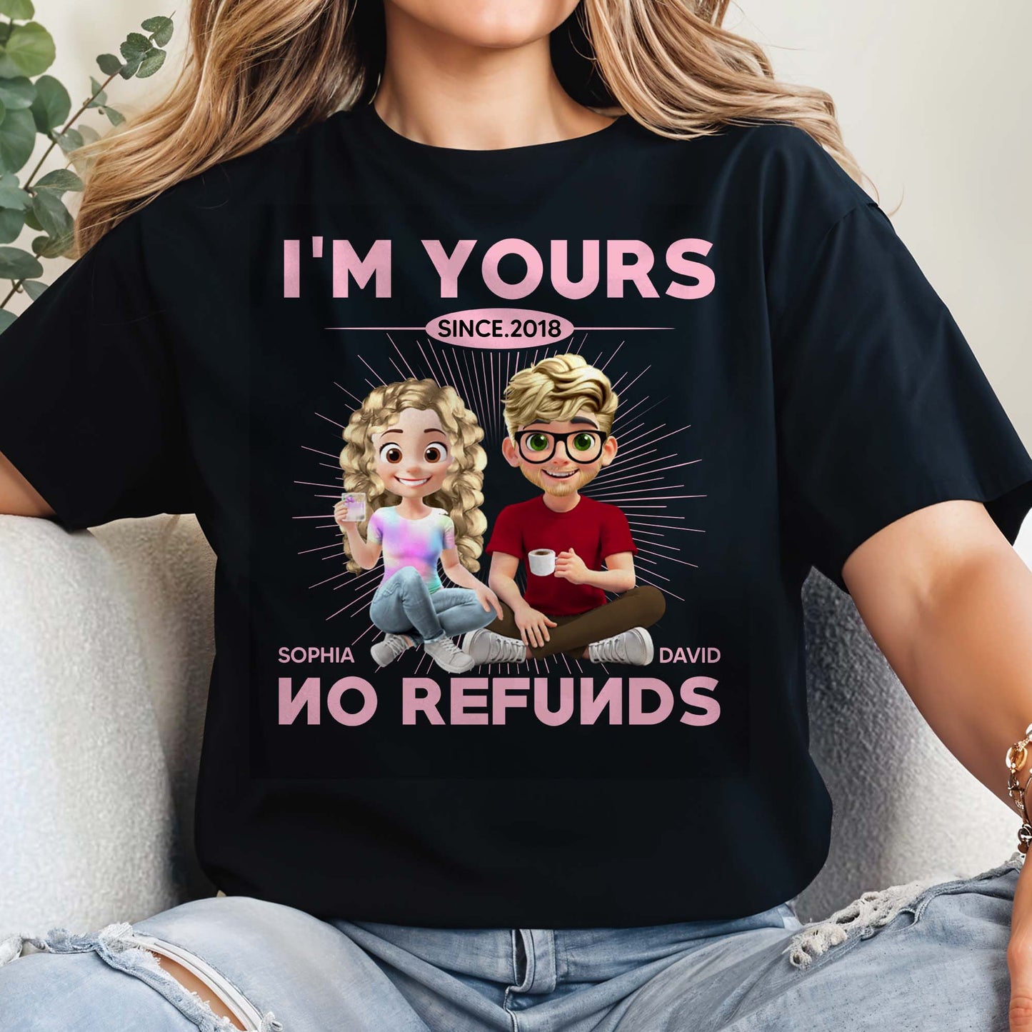 I'm Yours No Refunds, Couple Design
