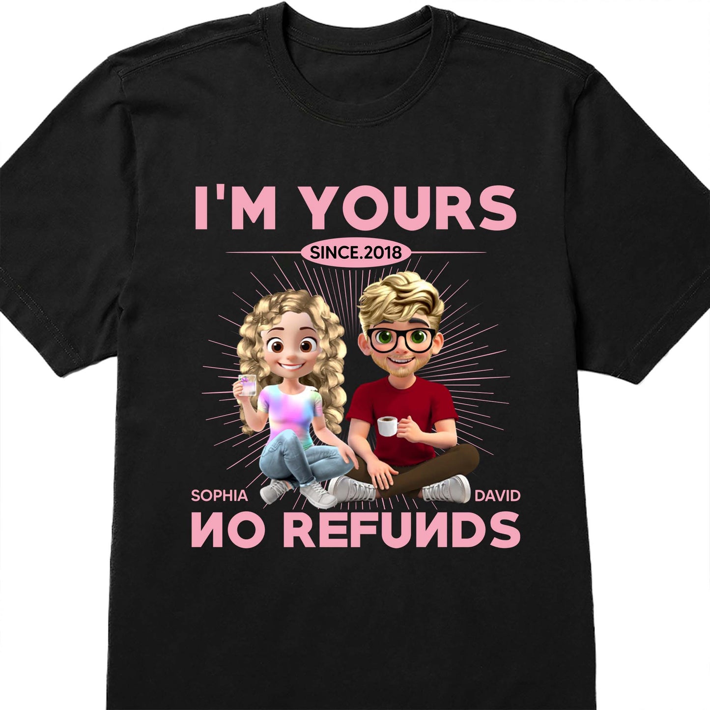 I'm Yours No Refunds, Couple Design