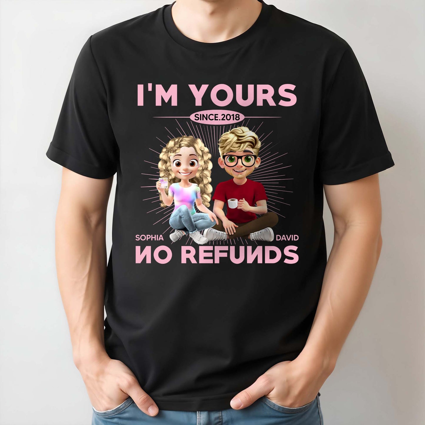 I'm Yours No Refunds, Couple Design