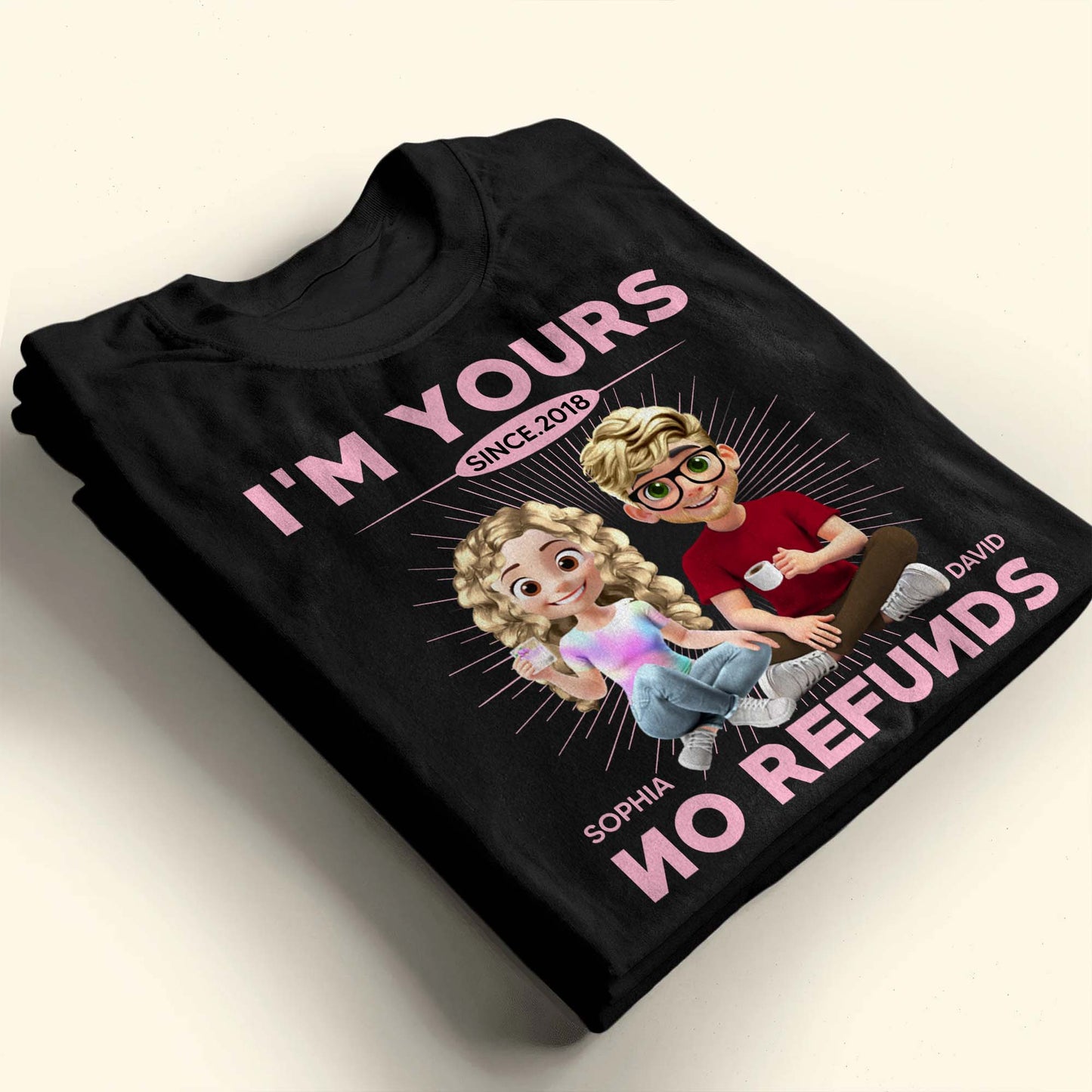 I'm Yours No Refunds, Couple Design