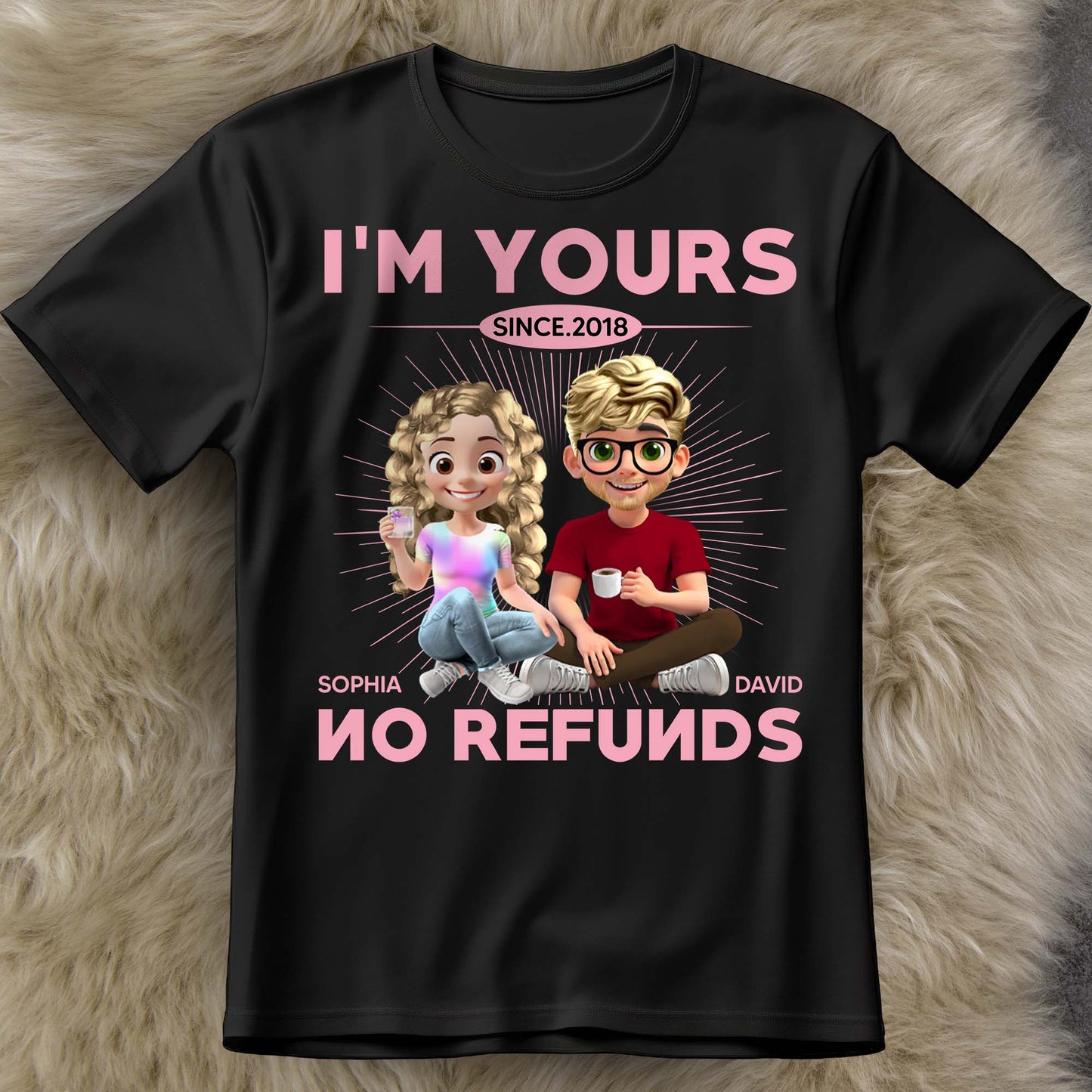 I'm Yours No Refunds, Couple Design