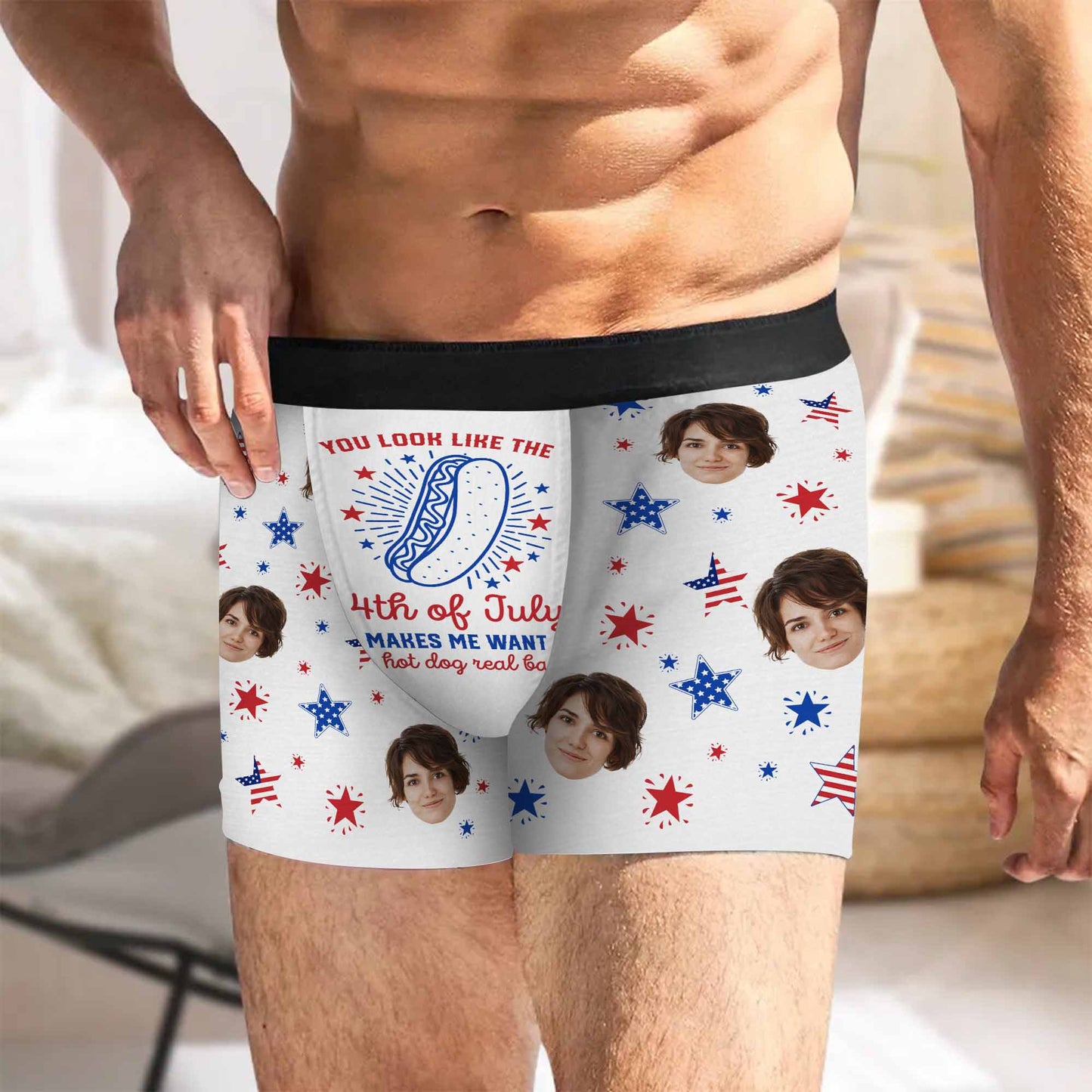 You Look Like The 4th Of July Hot Dog Design