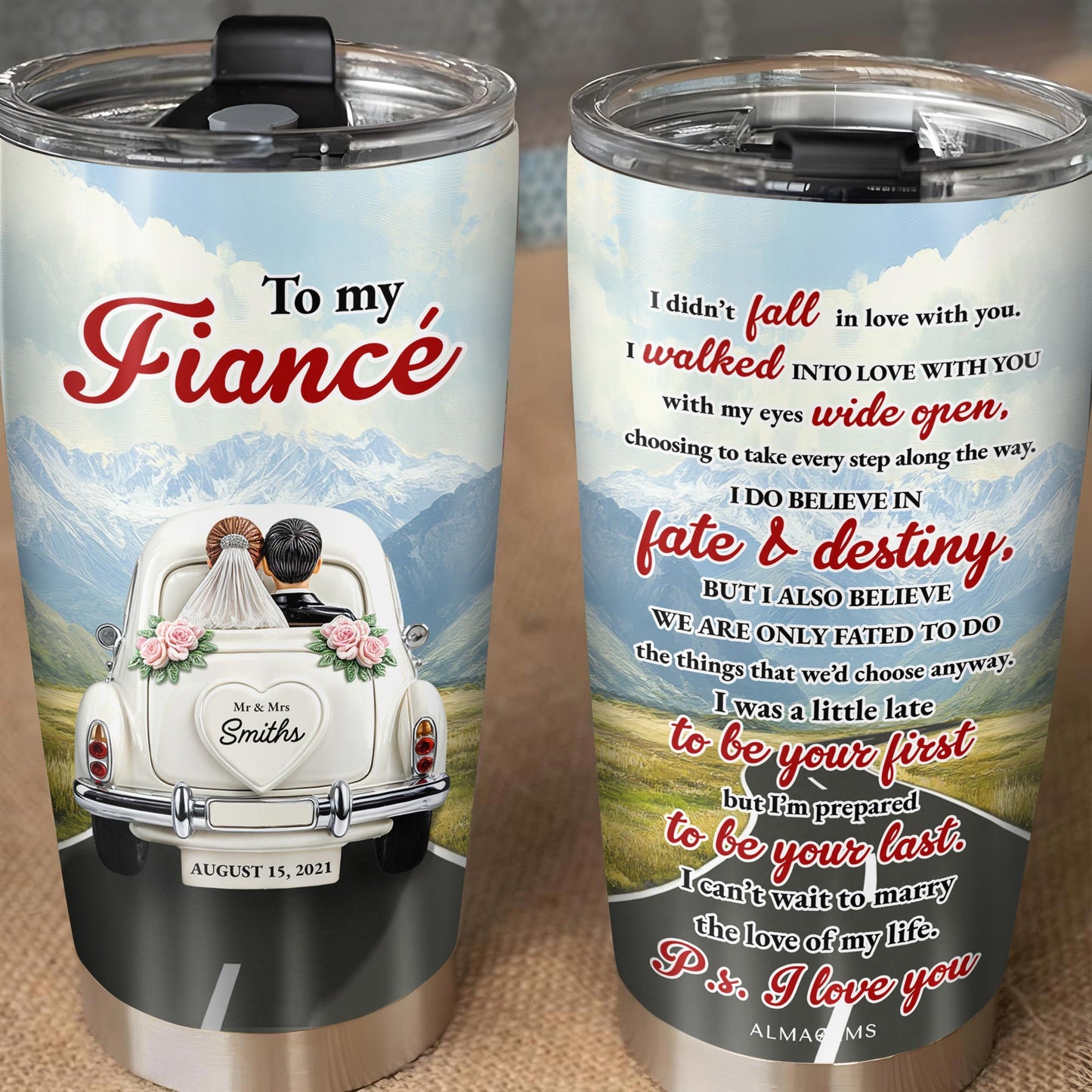 To My Fiancé, Car and Flowers