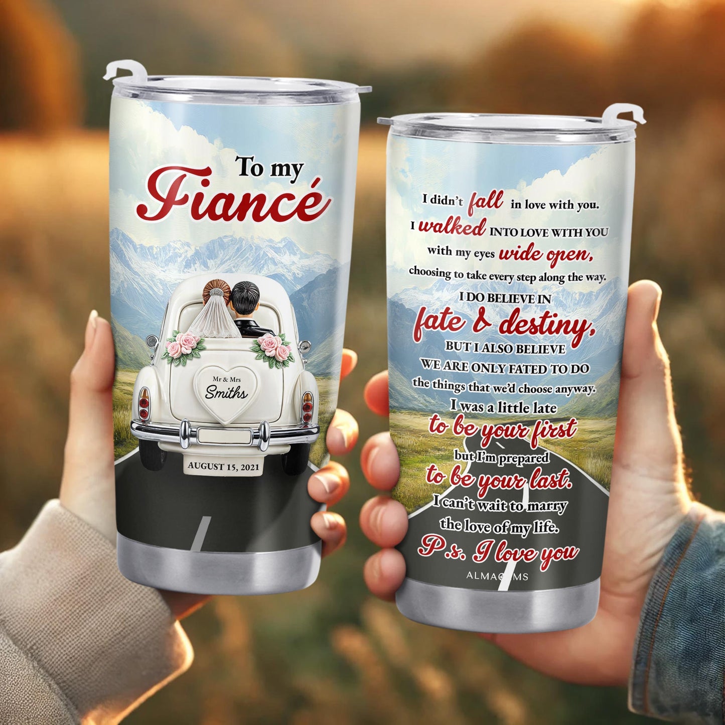 To My Fiancé, Car and Flowers
