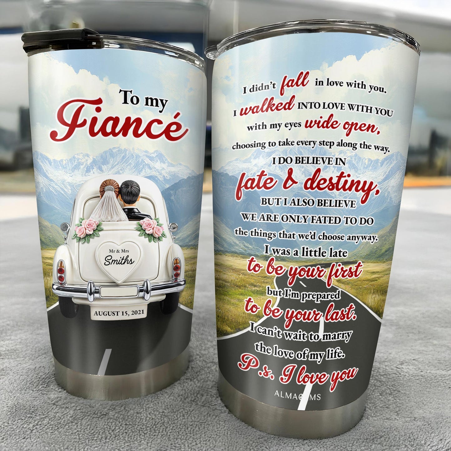 To My Fiancé, Car and Flowers