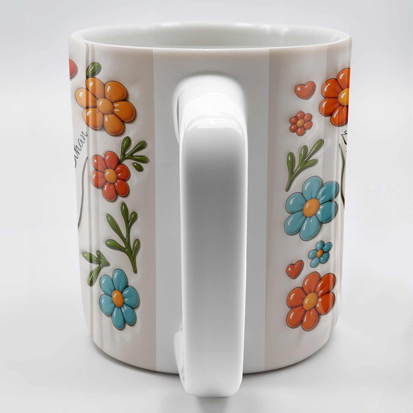 To Mom, Love Grows Here, Hands, Heart and Flowers