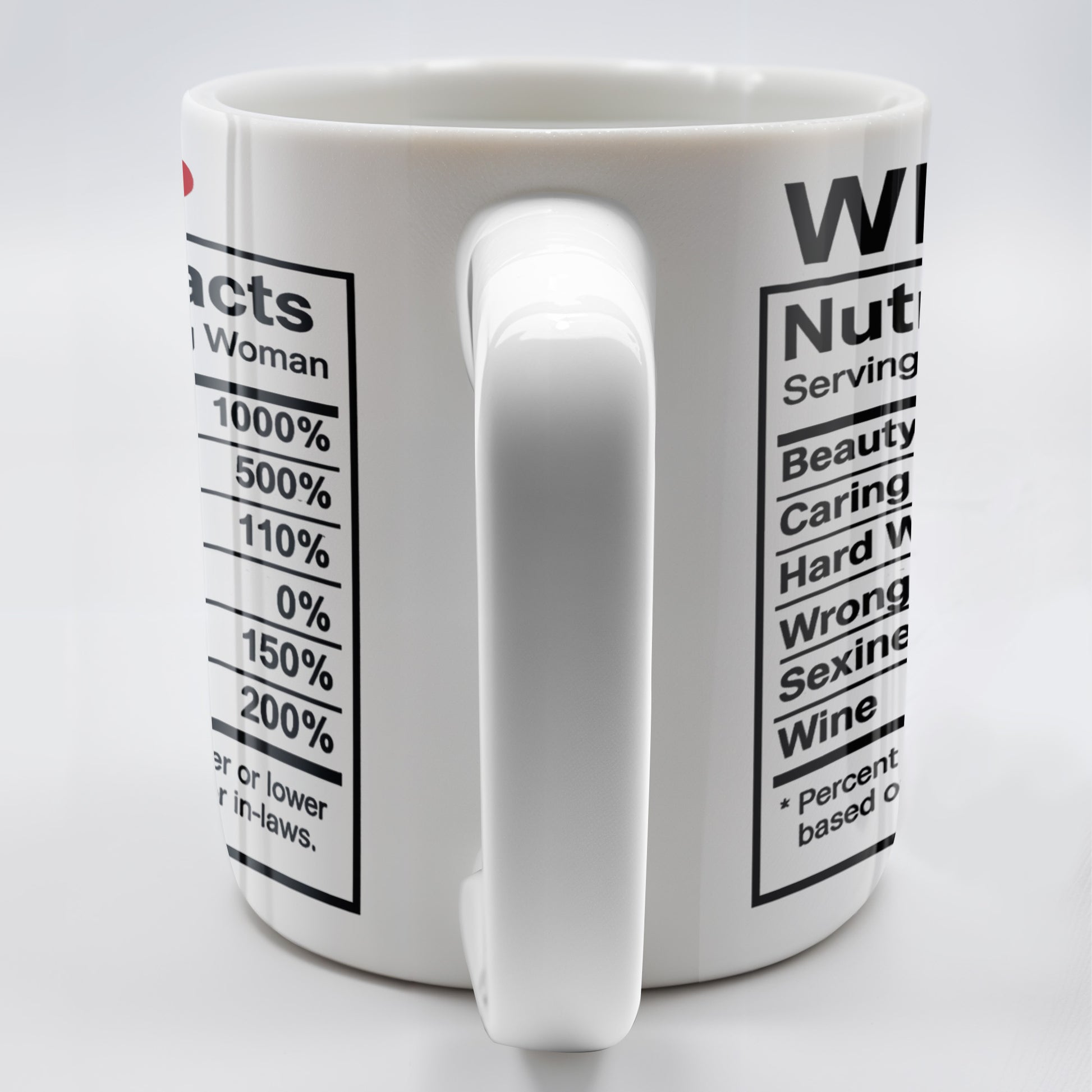 Wife Nutrition Facts Serving Size: 1 Amazing Woman, Nutrition Facts Label