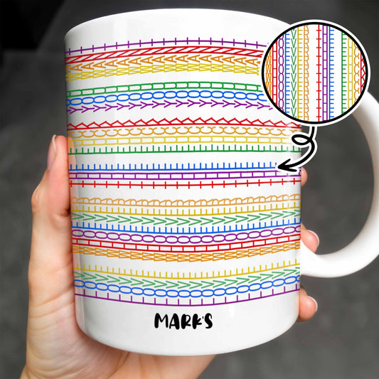 Exprimez-vous avec des motifs colorés - Tasse à café personnalisée - CPL381_MG