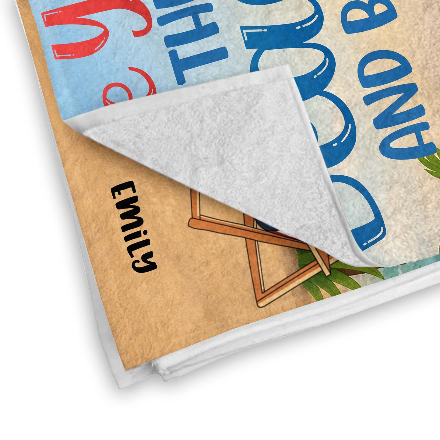 I Love You To The Beach And Back - Personalized Beach Towel - CPL382_BETO