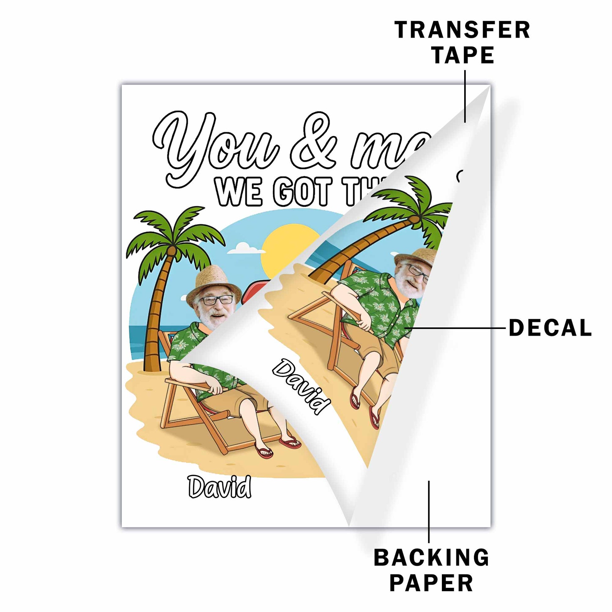 You & Me We Got This With Palm Trees And Van