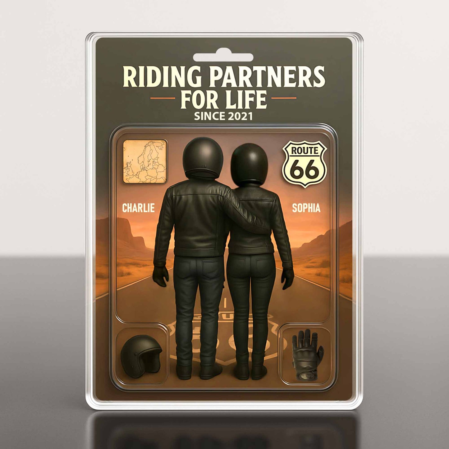 Riding Partners For Life, Motorcycle Gear, Route 66