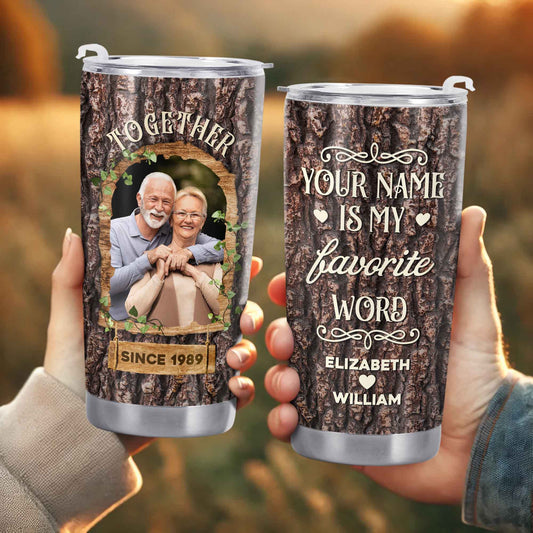 Together Is My Favorite Word Tree Bark Design