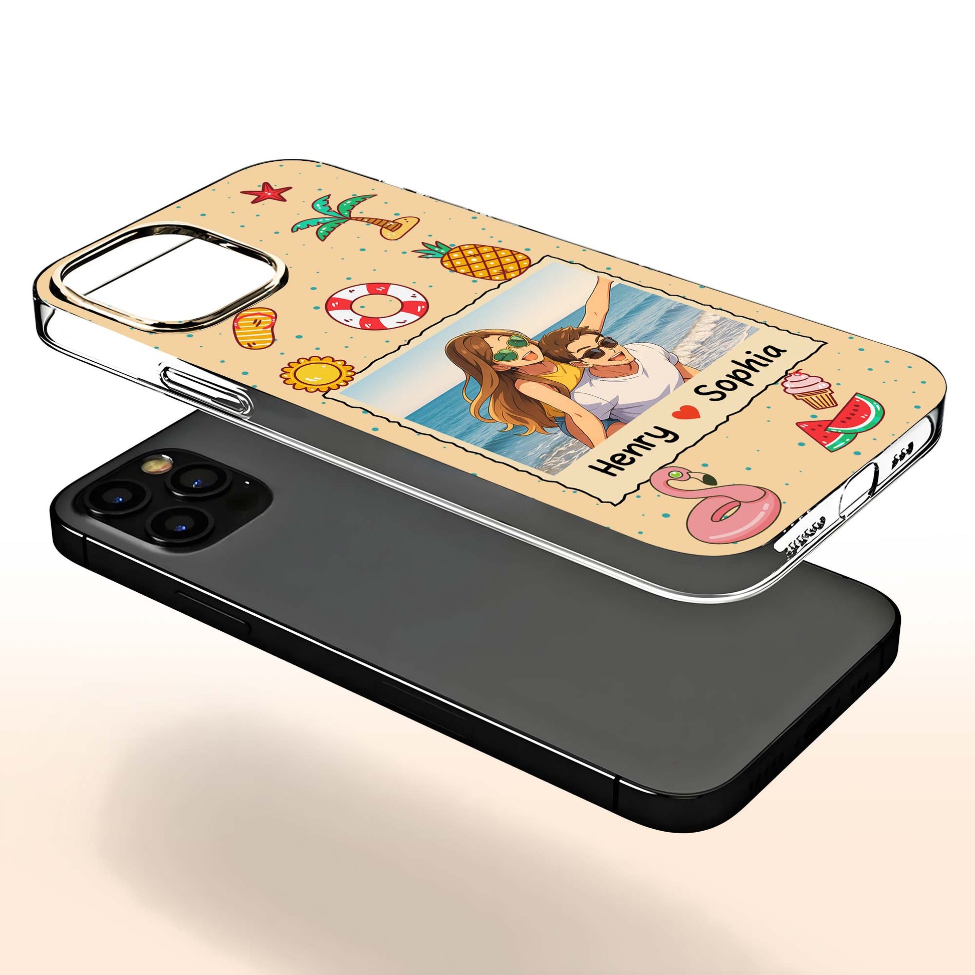 Beach Memories With Tropical Elements Phone Case