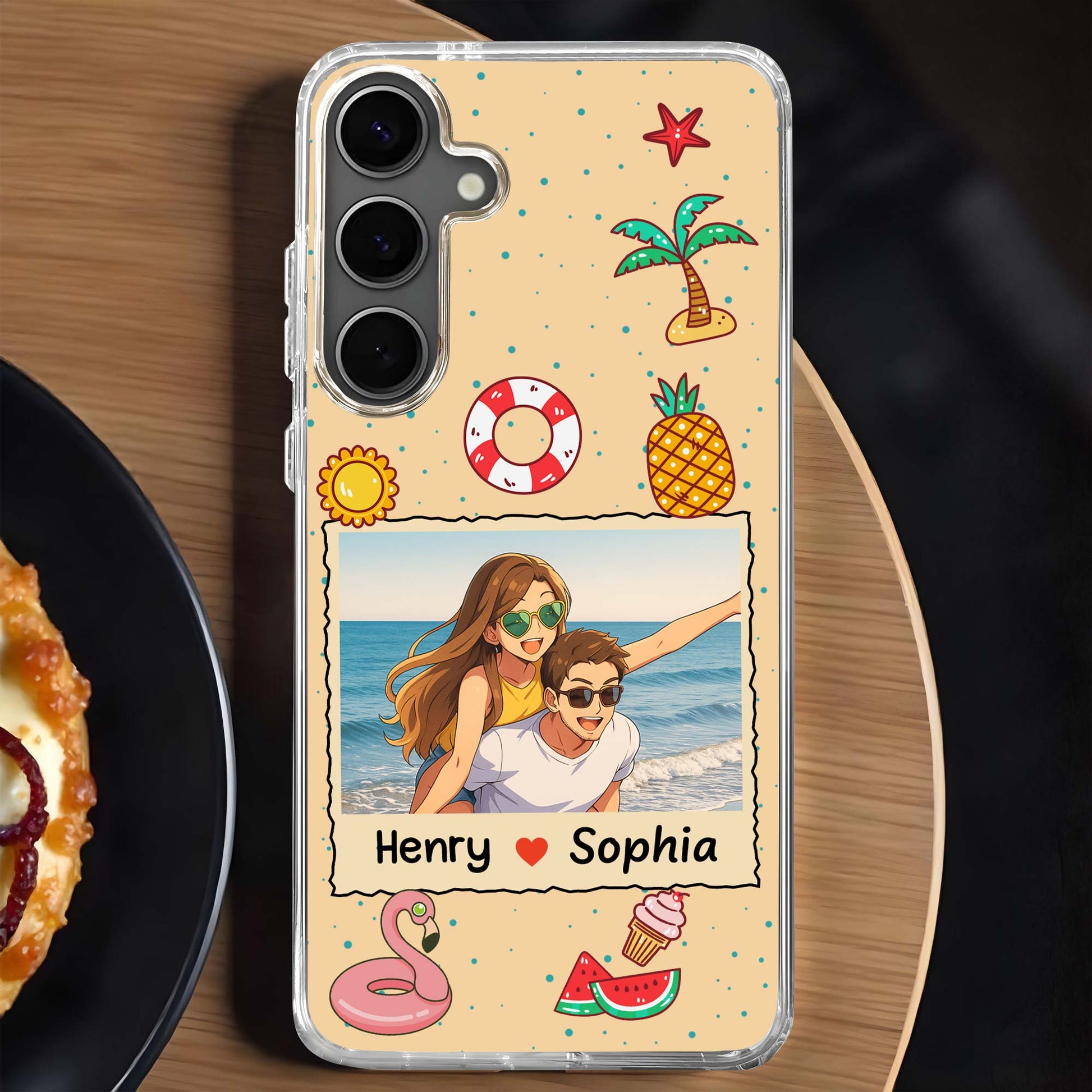 Beach Memories With Tropical Elements Phone Case