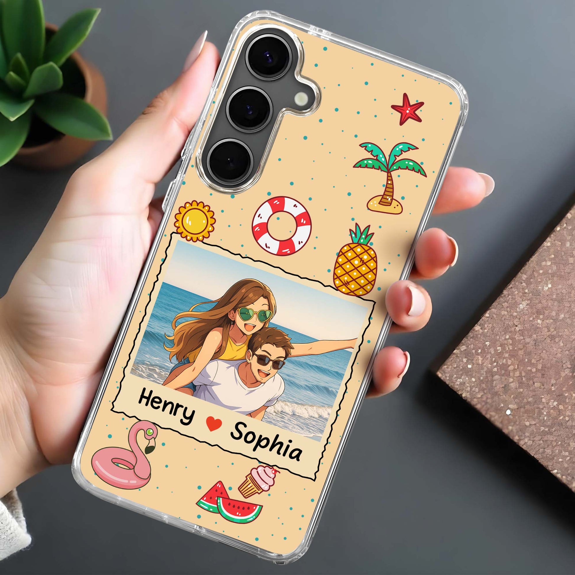 Beach Memories With Tropical Elements Phone Case
