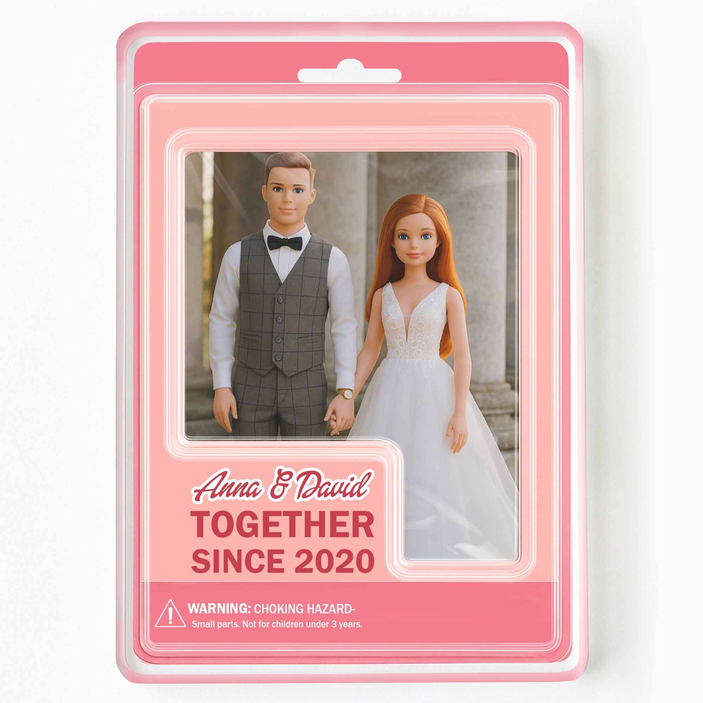 Together Since, Doll Couple In Wedding Attire