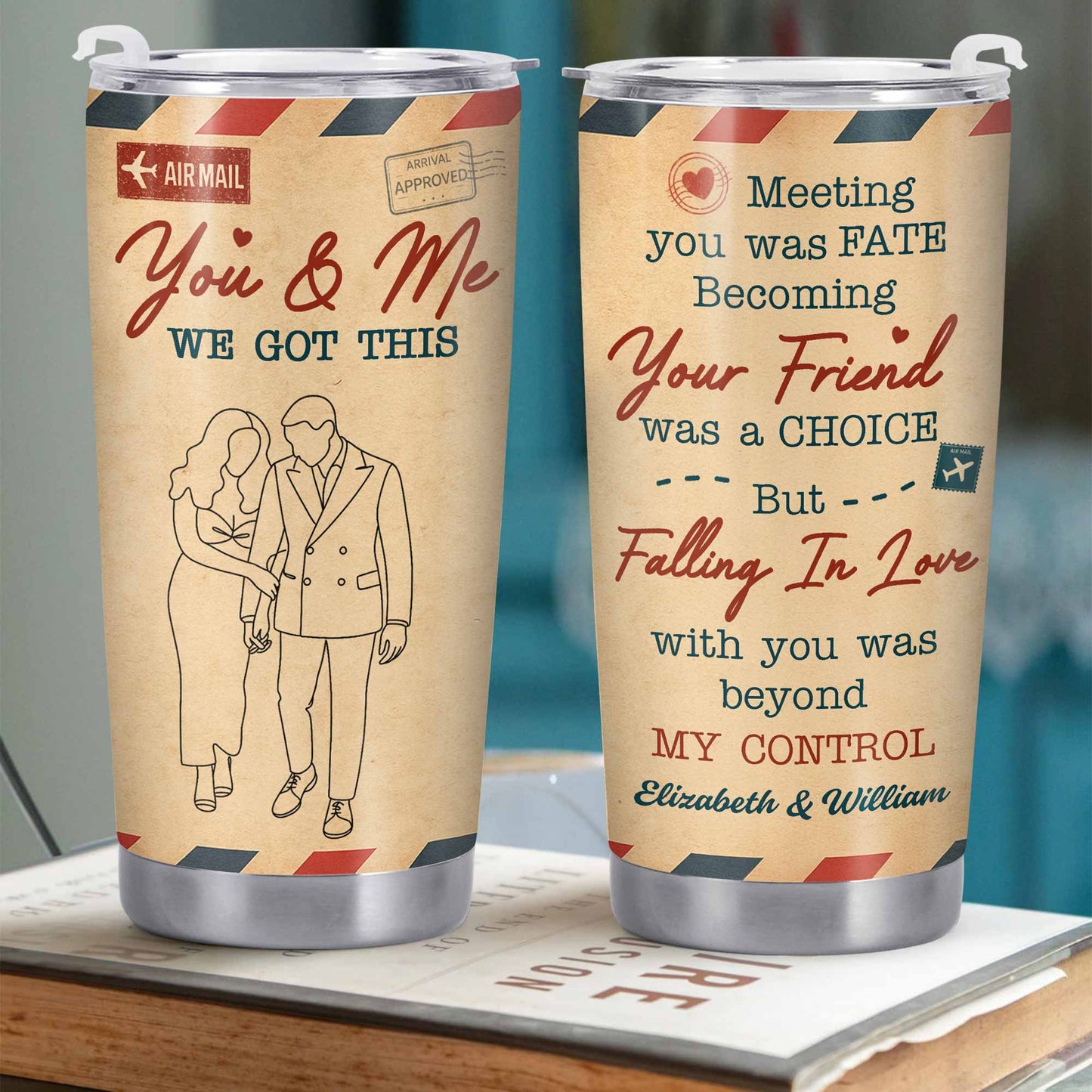 You & Me We Got This, Meeting You Was Fate, Couple Tumbler