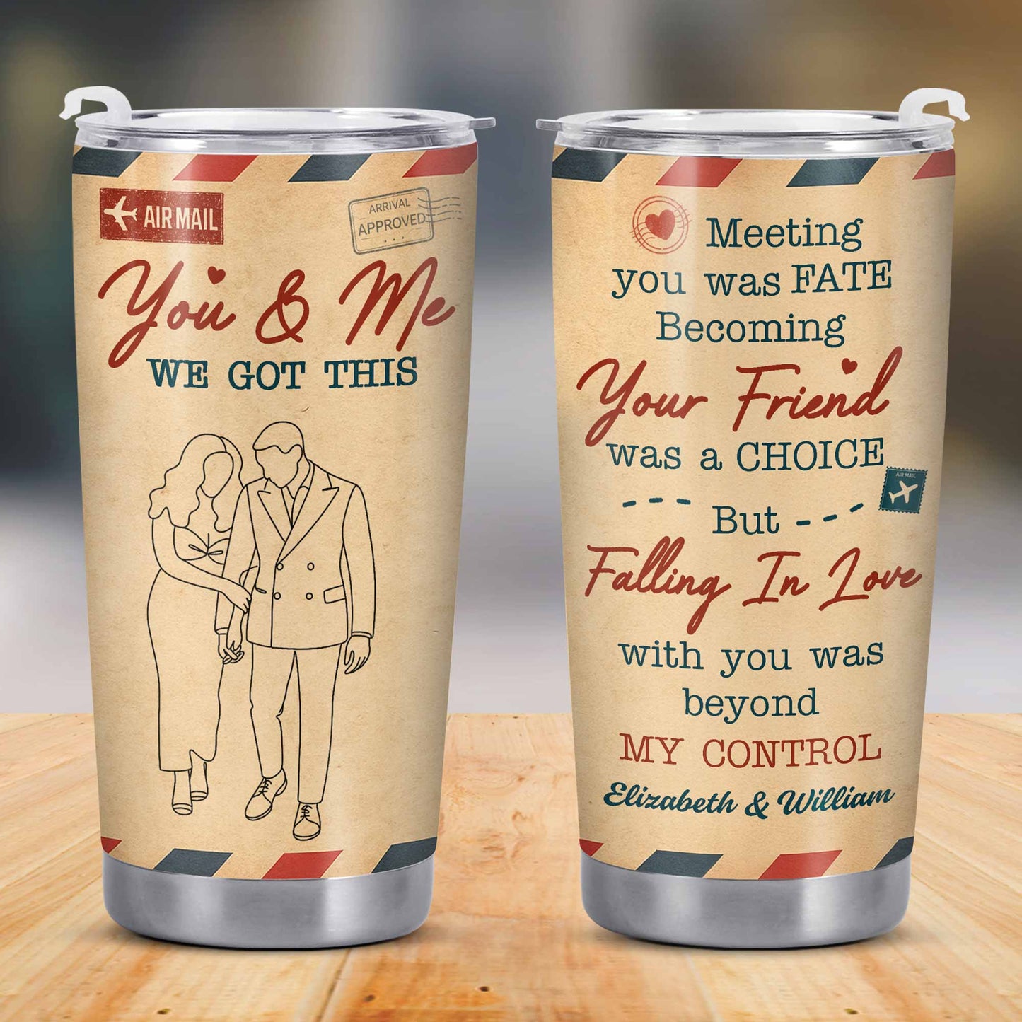 You & Me We Got This, Meeting You Was Fate, Couple Tumbler