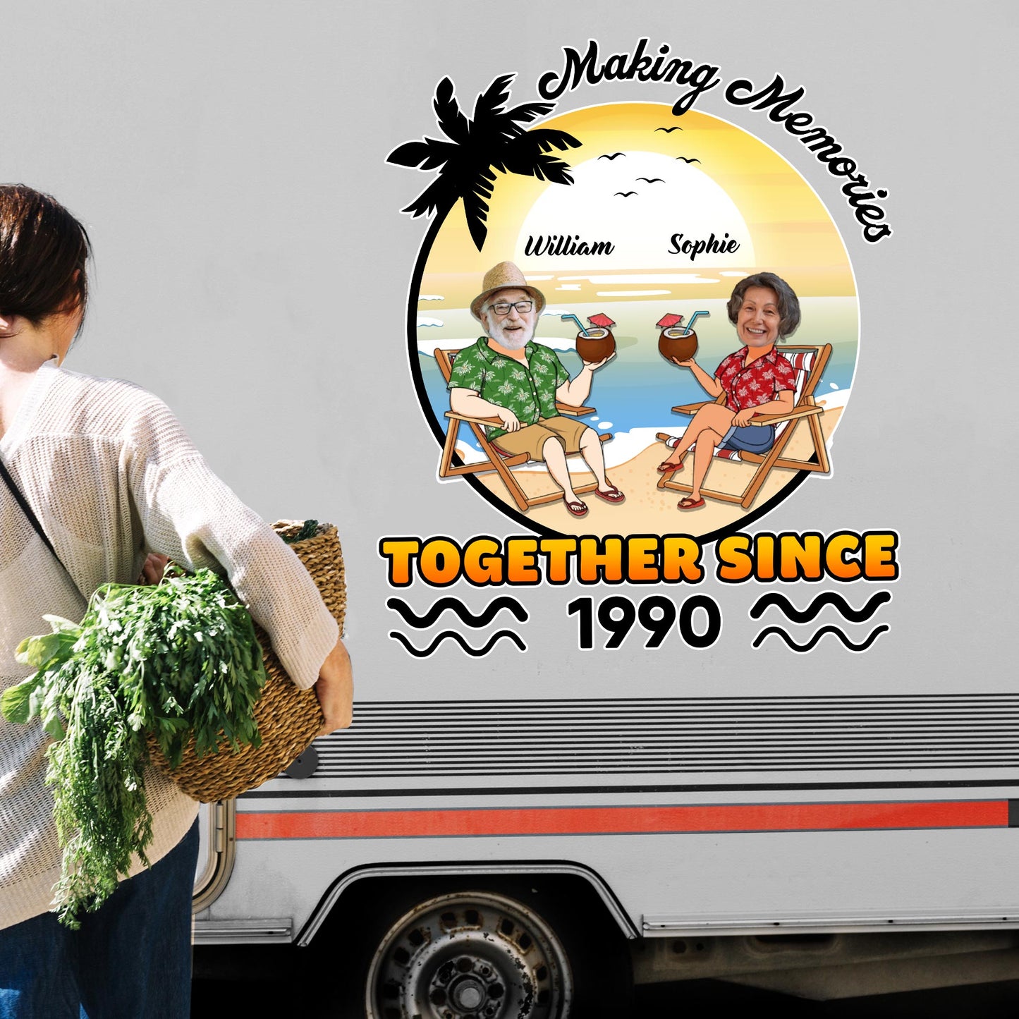 Making Memories Together Since, Tropical Beach Design
