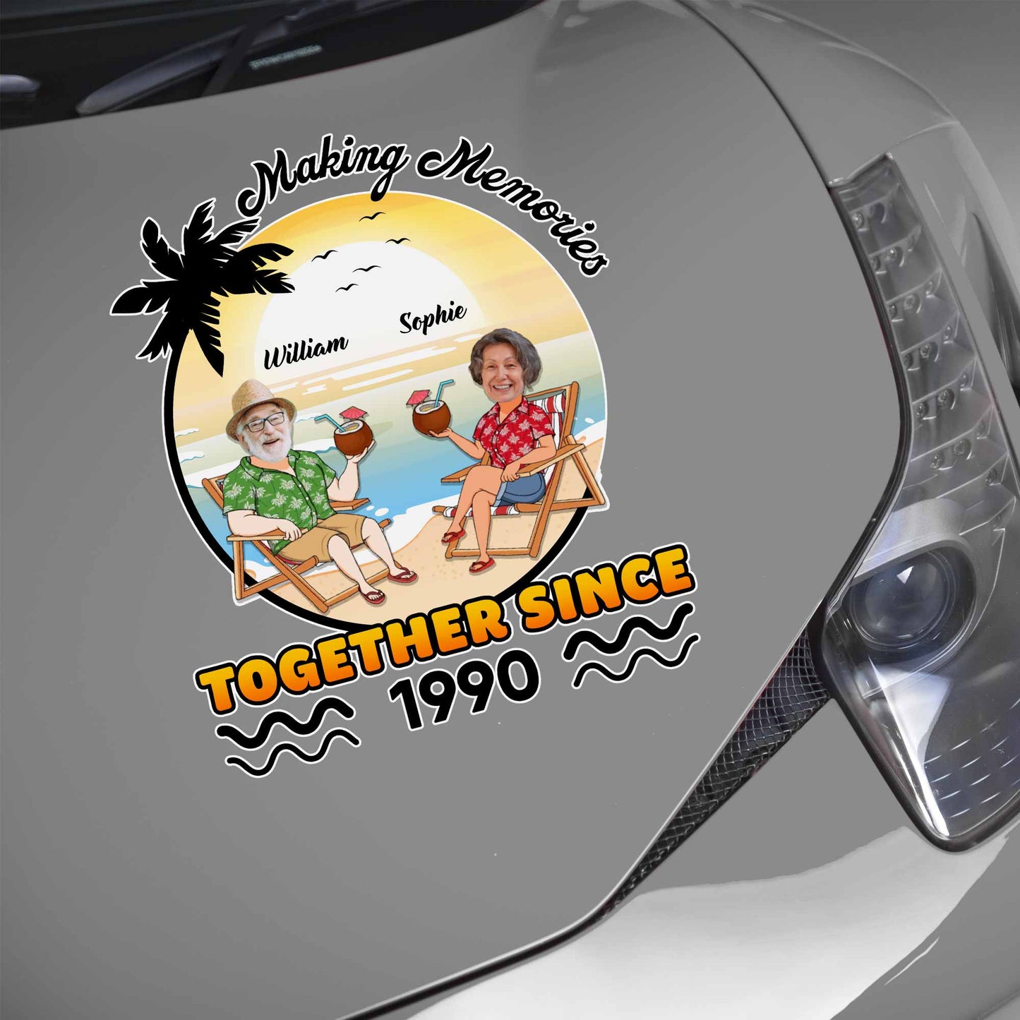 Making Memories Together Since, Tropical Beach Design