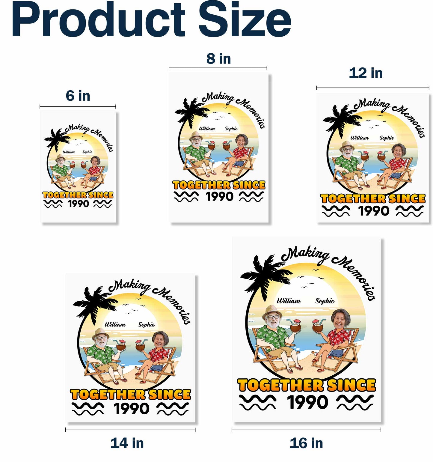 Making Memories Together Since, Tropical Beach Design