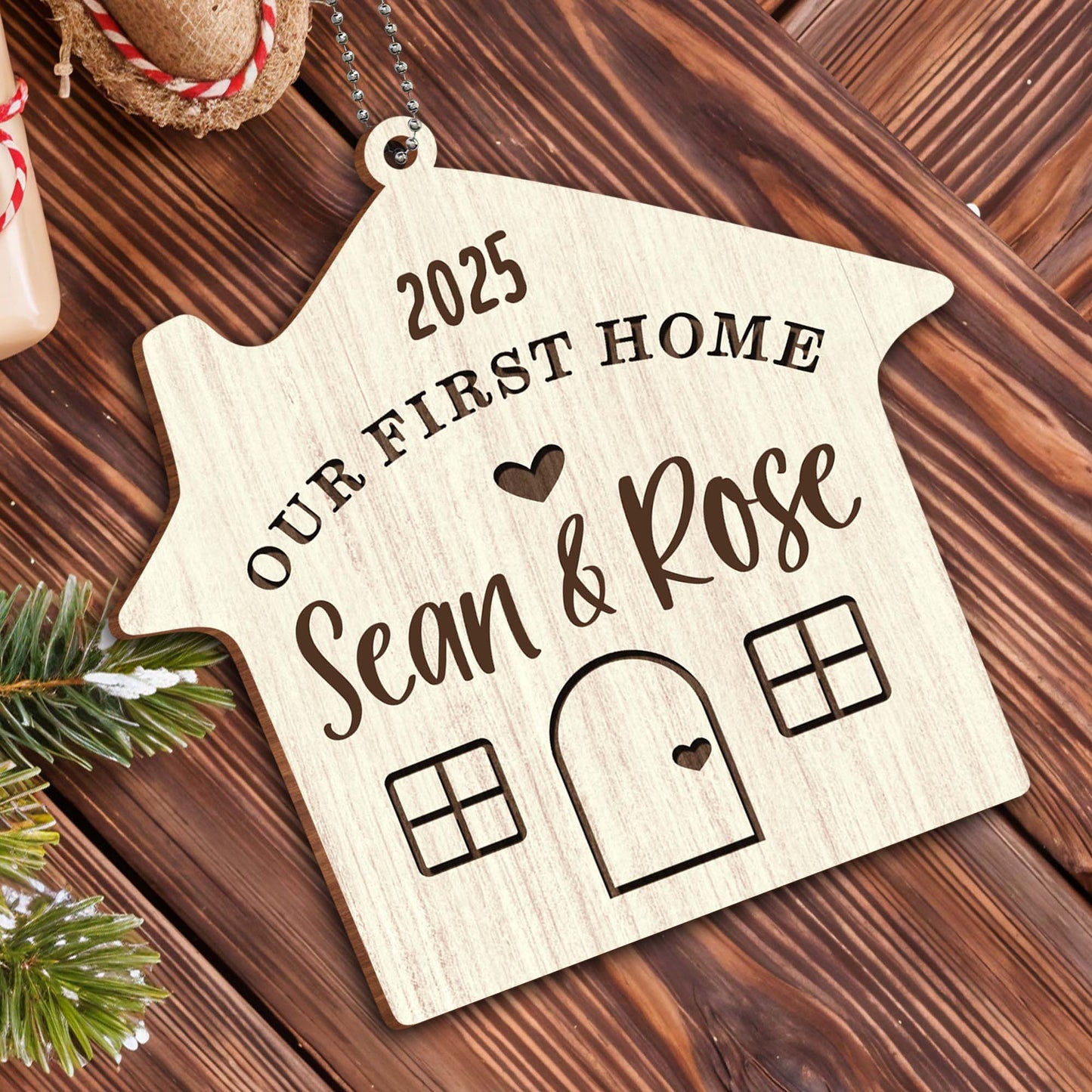 Our First Home, House Shape Ornament