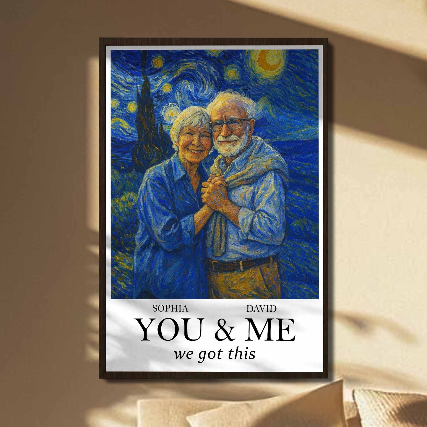 You & Me We Got This, Elderly Couple, Starry Night