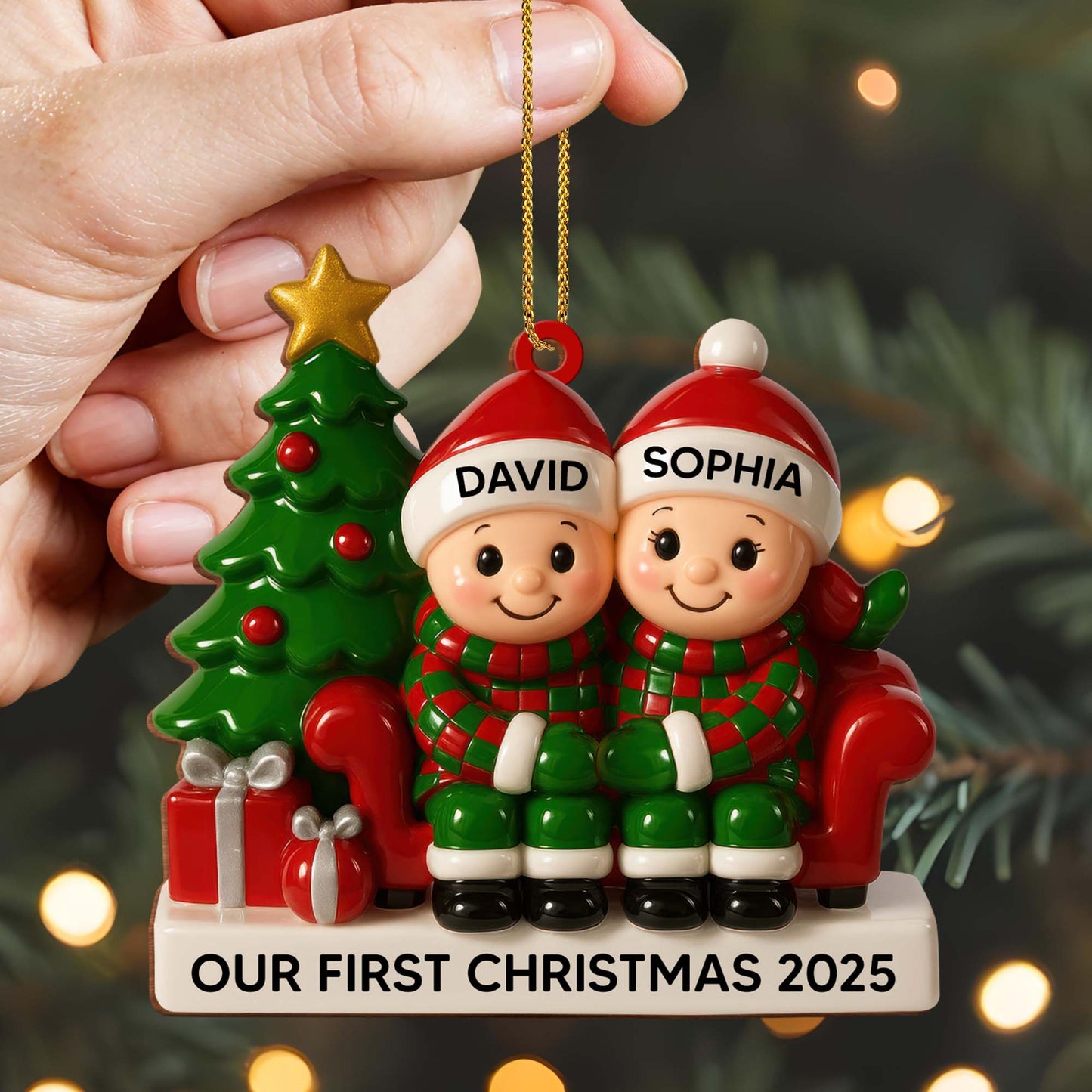 Our First Christmas With Christmas Tree and Gifts