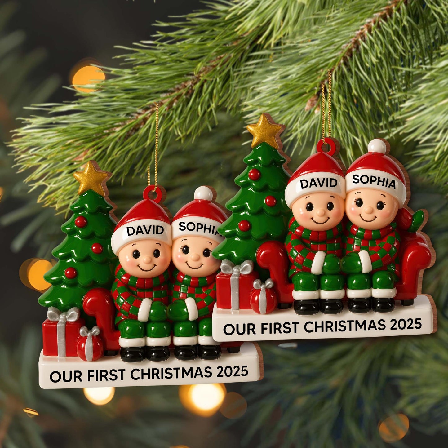 Our First Christmas With Christmas Tree and Gifts