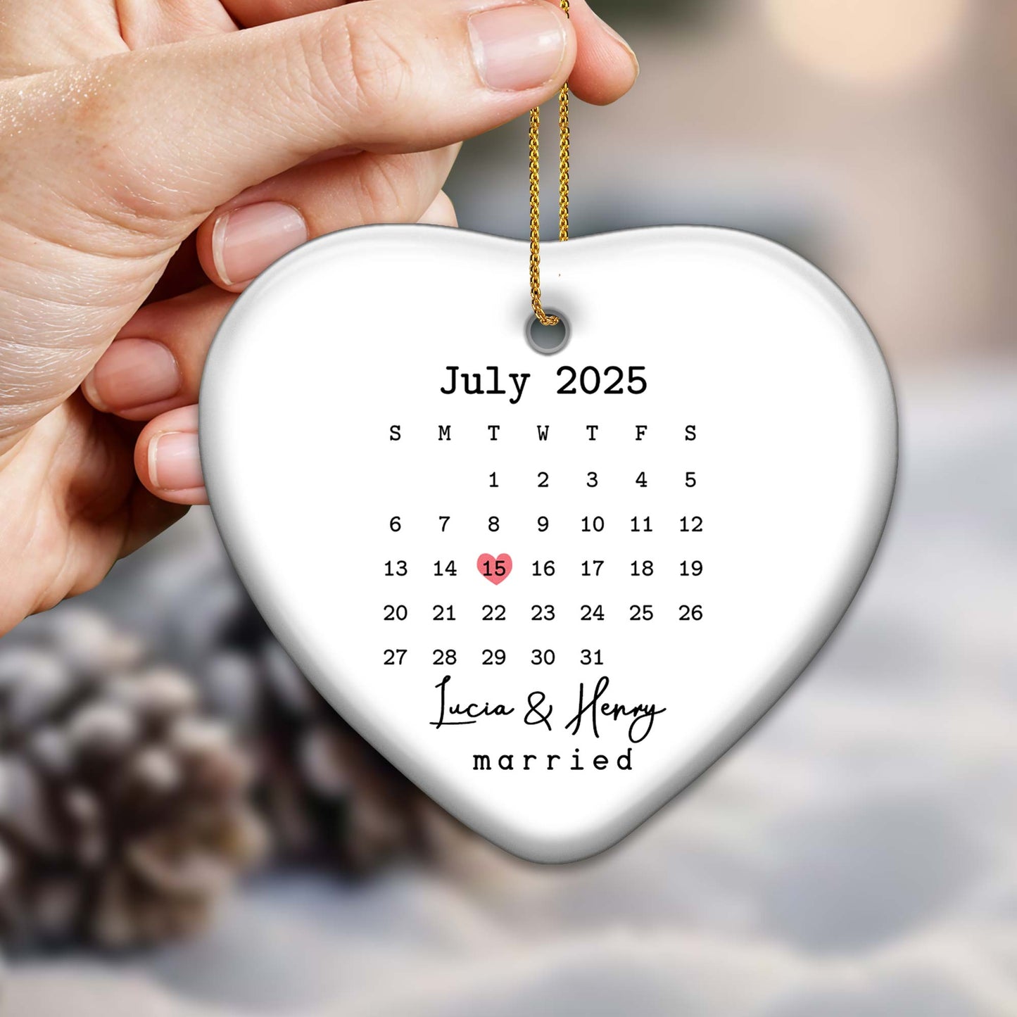 July Month Showing Important Date In Heart