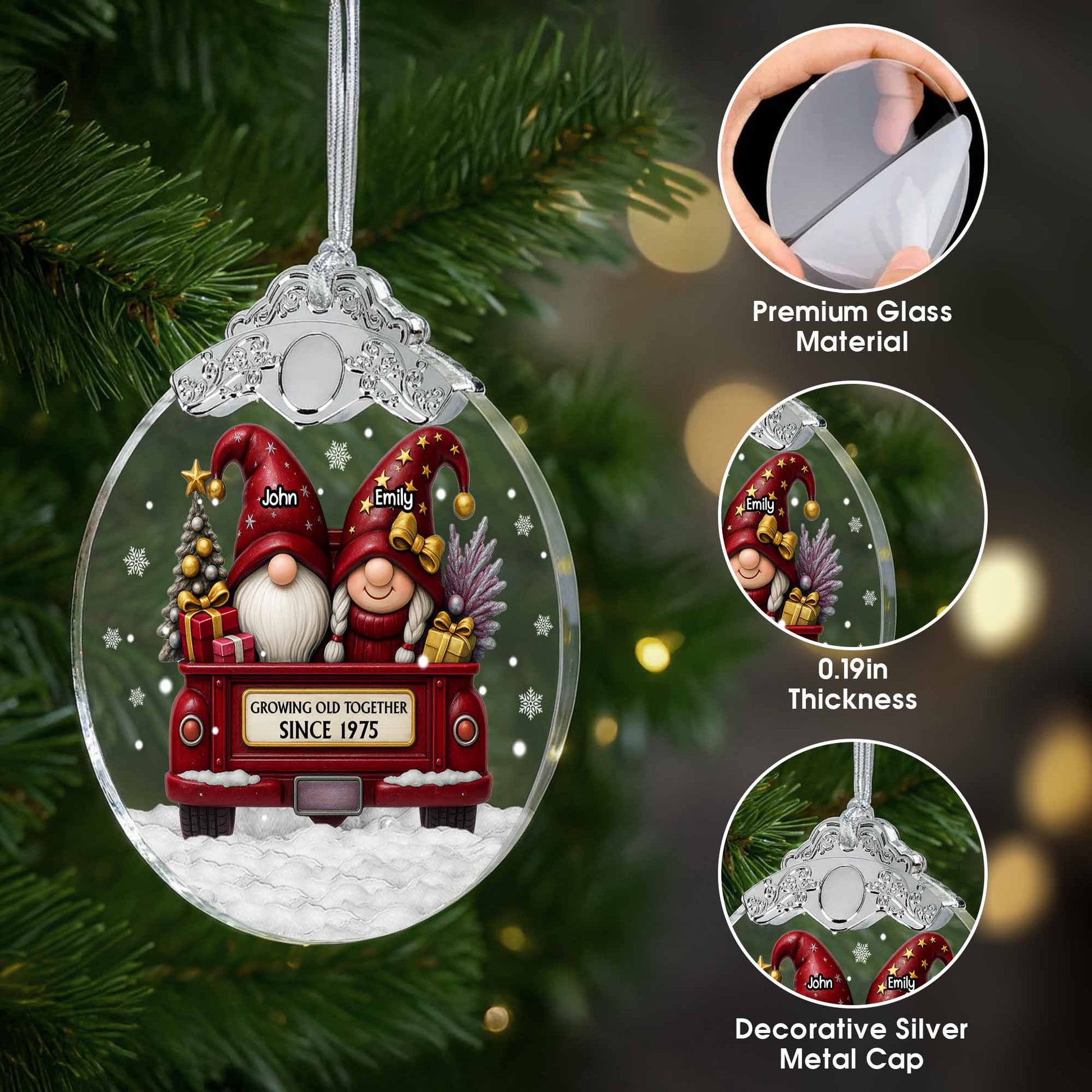 Growing Old Together, Gnomes In Festive Truck