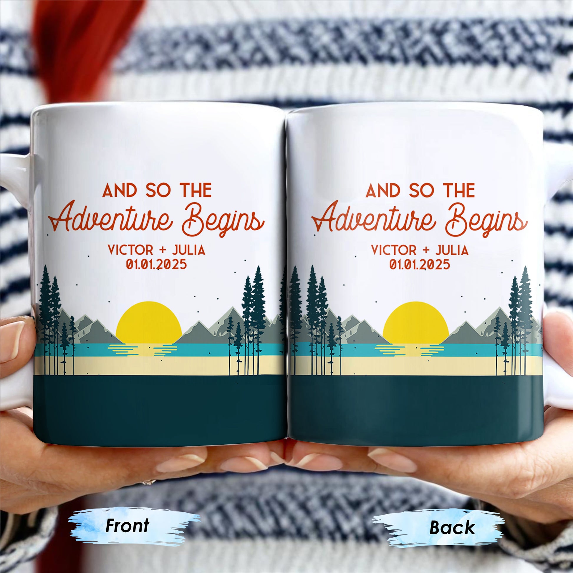 And So The Adventure Begins Featuring Mountains And Sunrise