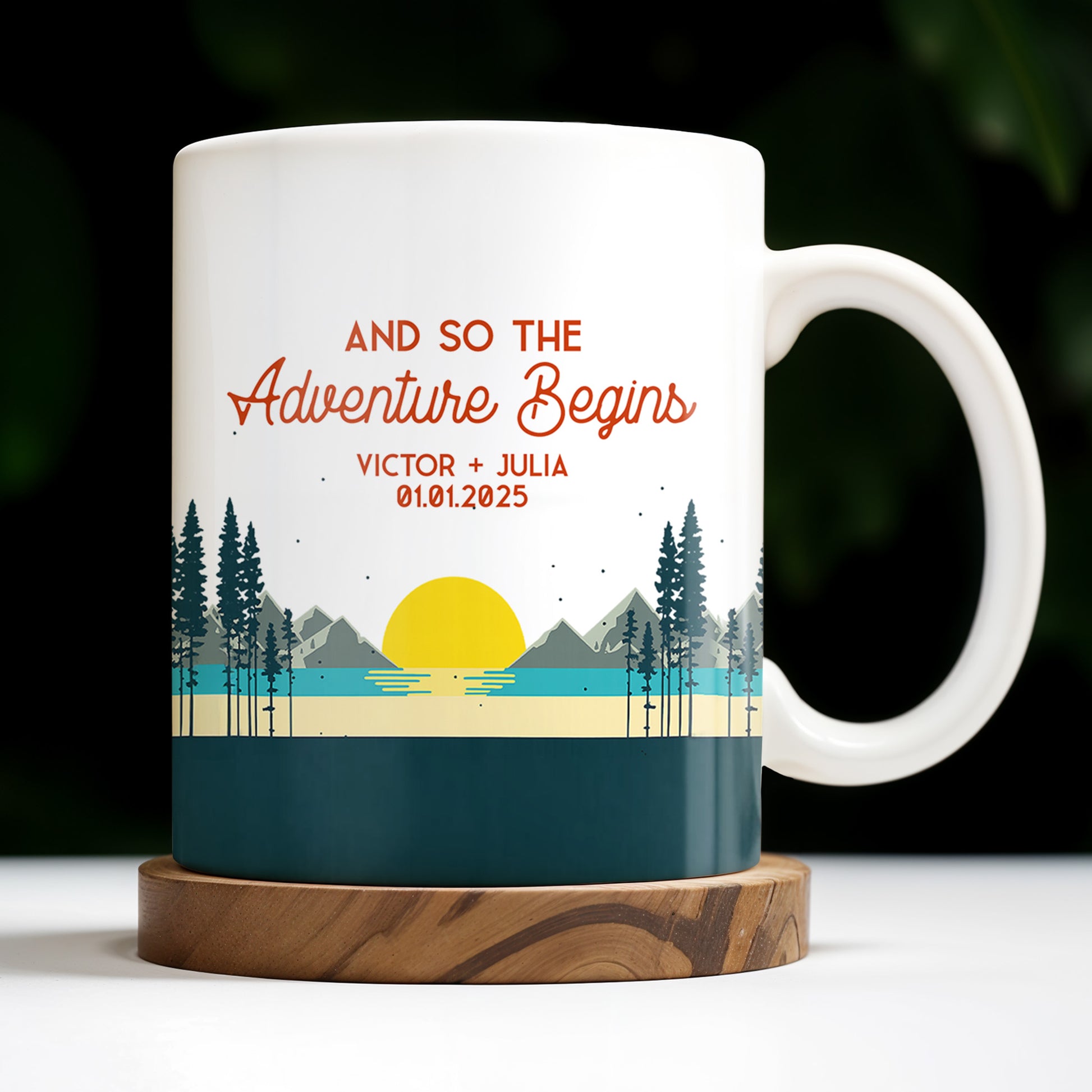 And So The Adventure Begins Featuring Mountains And Sunrise