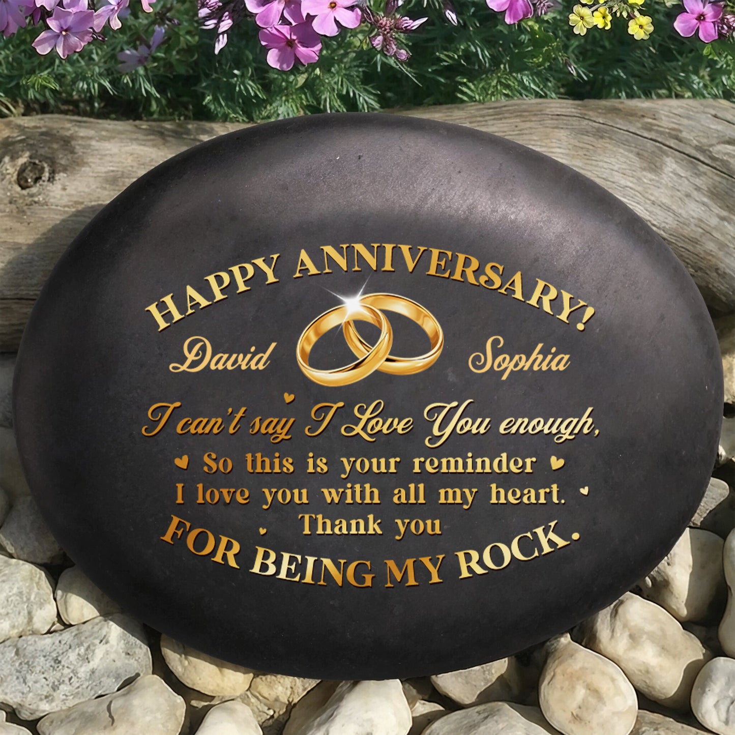 Happy Anniversary Reminder With Wedding Rings