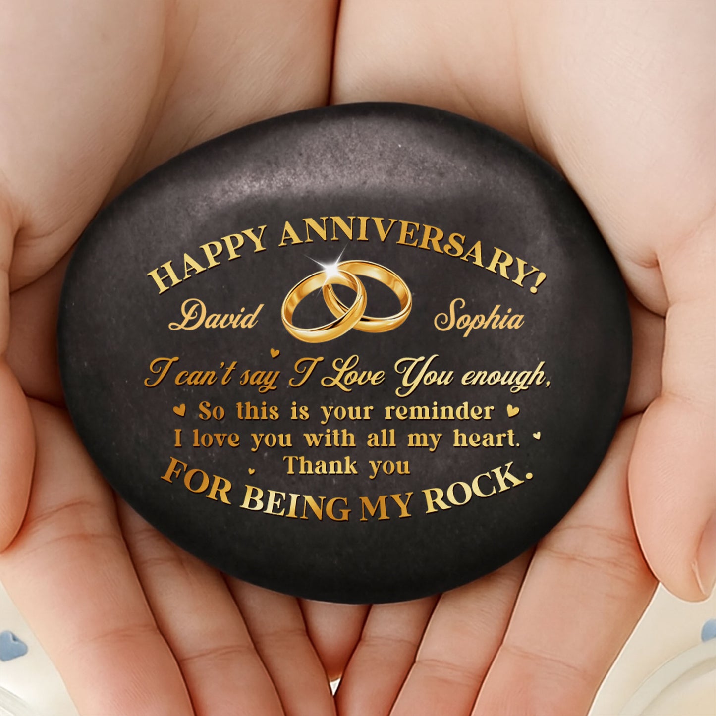 Happy Anniversary Reminder With Wedding Rings
