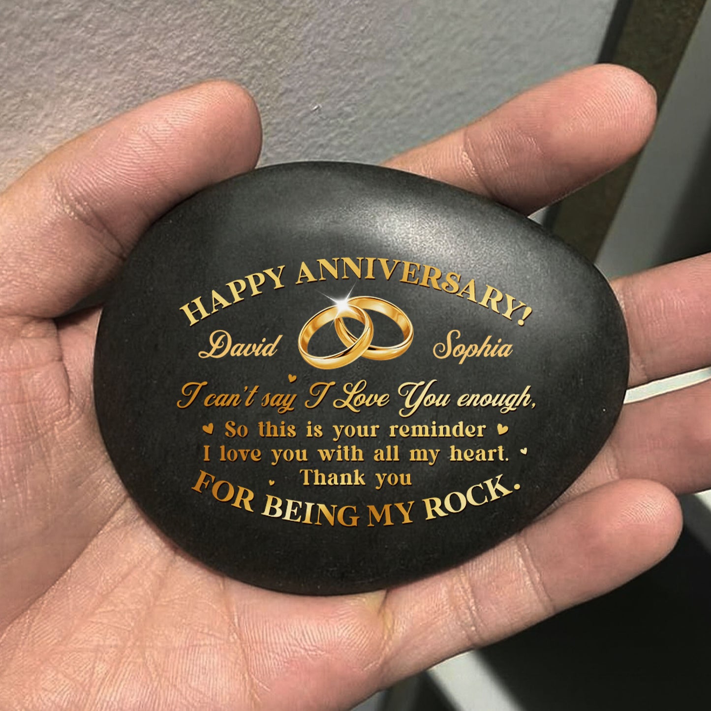 Happy Anniversary Reminder With Wedding Rings