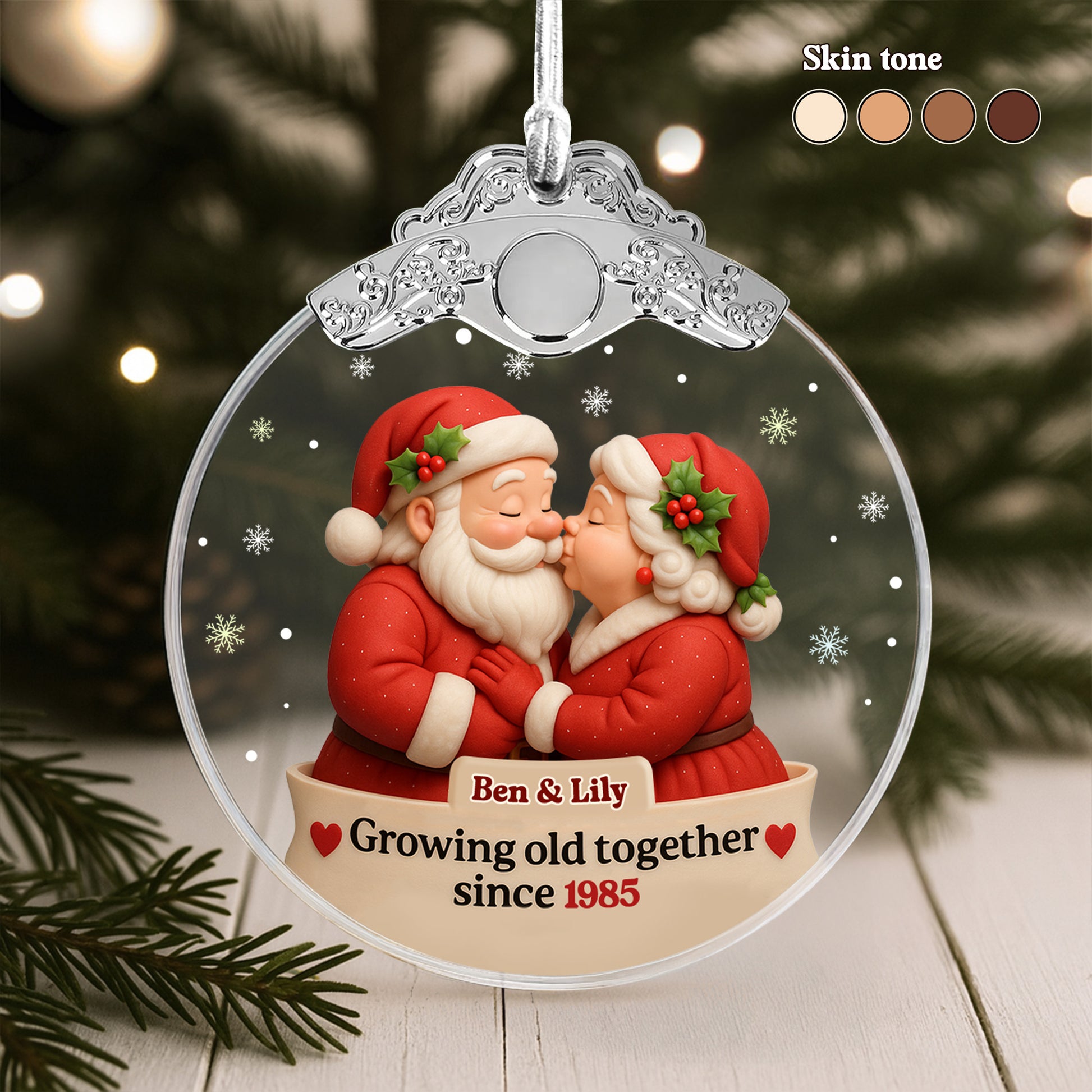 Growing Old Together Santa Claus And Mrs. Claus