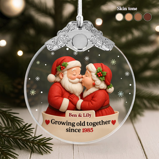 Growing Old Together Santa Claus And Mrs. Claus