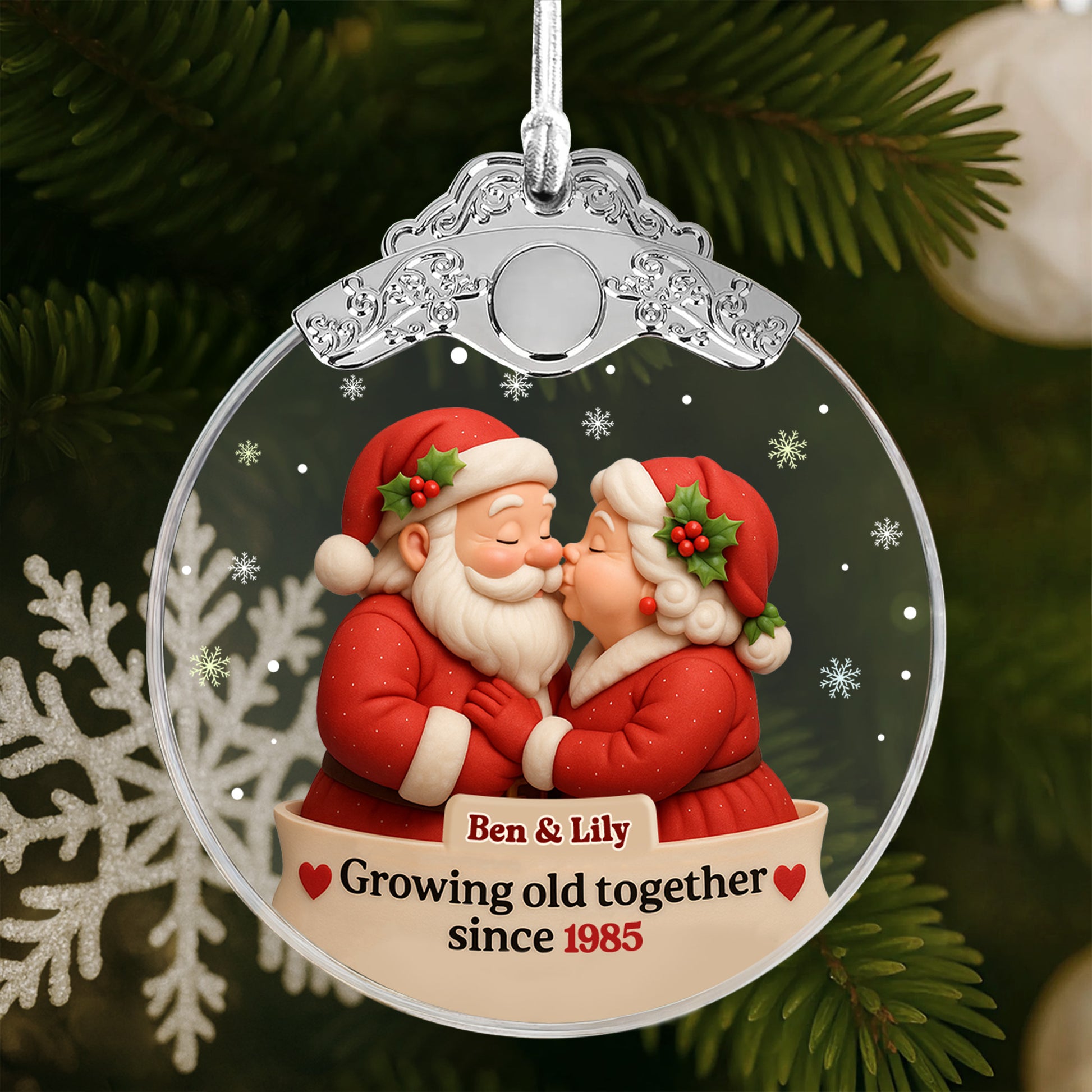 Growing Old Together Santa Claus And Mrs. Claus
