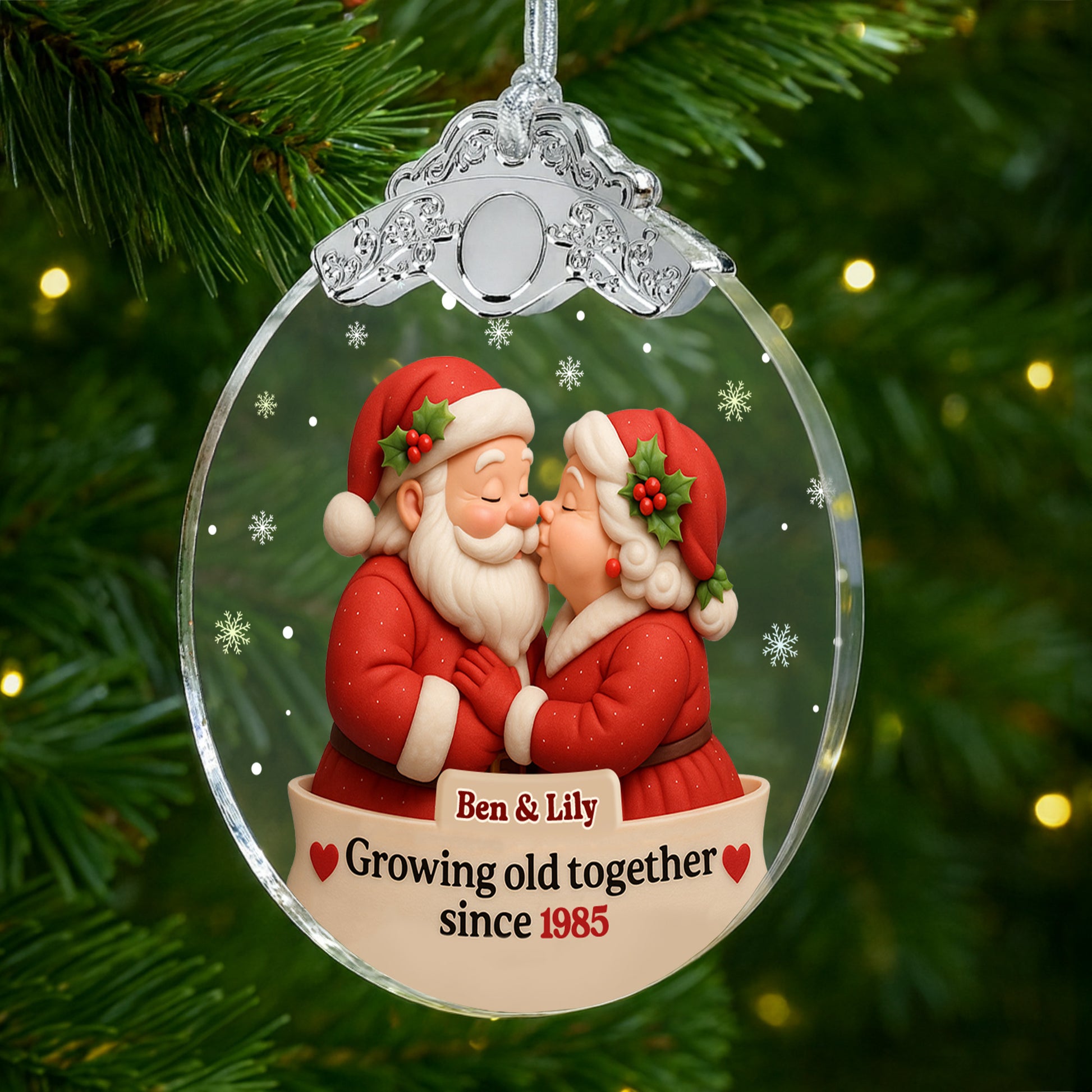 Growing Old Together Santa Claus And Mrs. Claus