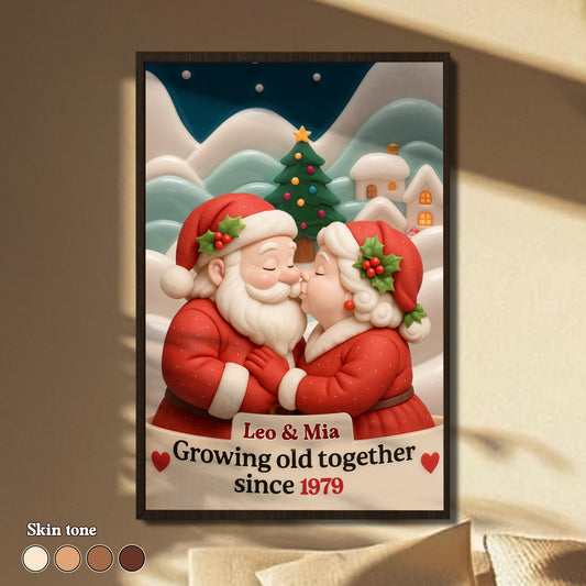 Growing Old Together With Santa And Christmas Cheer