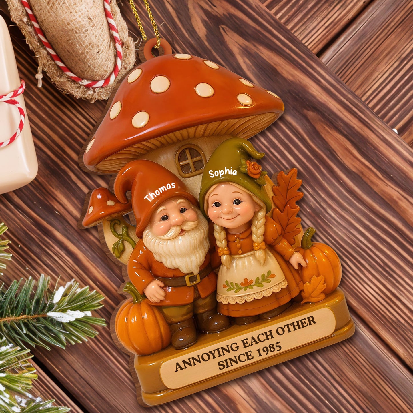 Annoying Each Other Since, Mushroom House And Gnomes