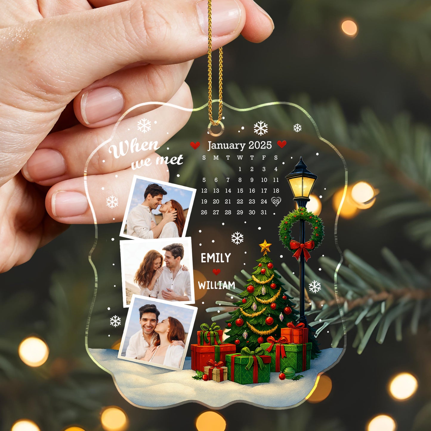 When We Met, Christmas Tree and Calendar Design