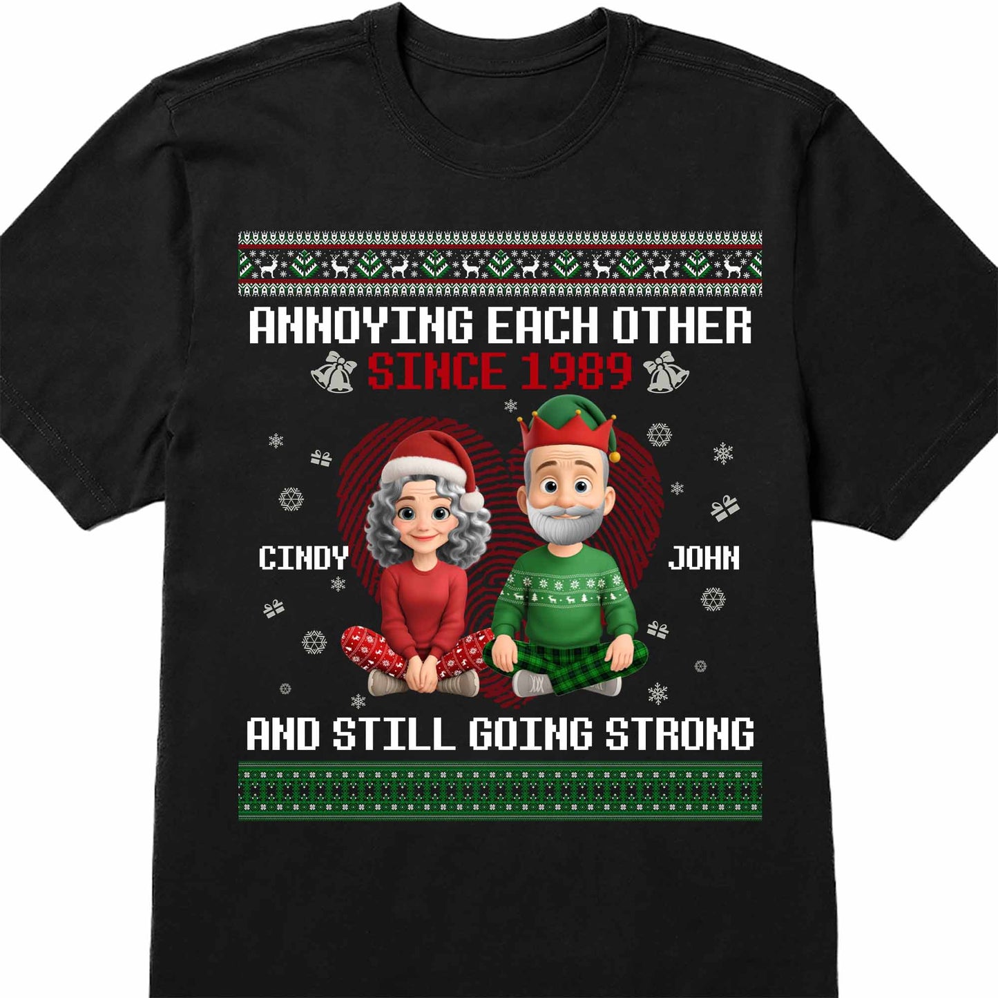 Annoying Each Other Since, Christmas Elf Hats and Sweaters