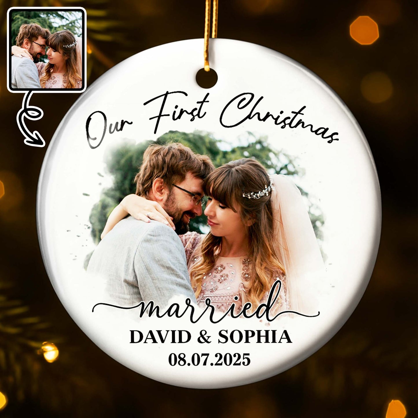 Our First Christmas Married, Wedding Couple