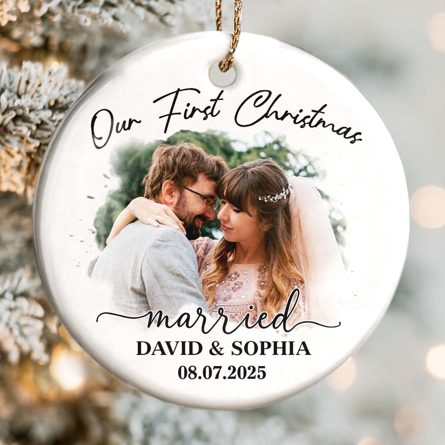Our First Christmas Married, Wedding Couple