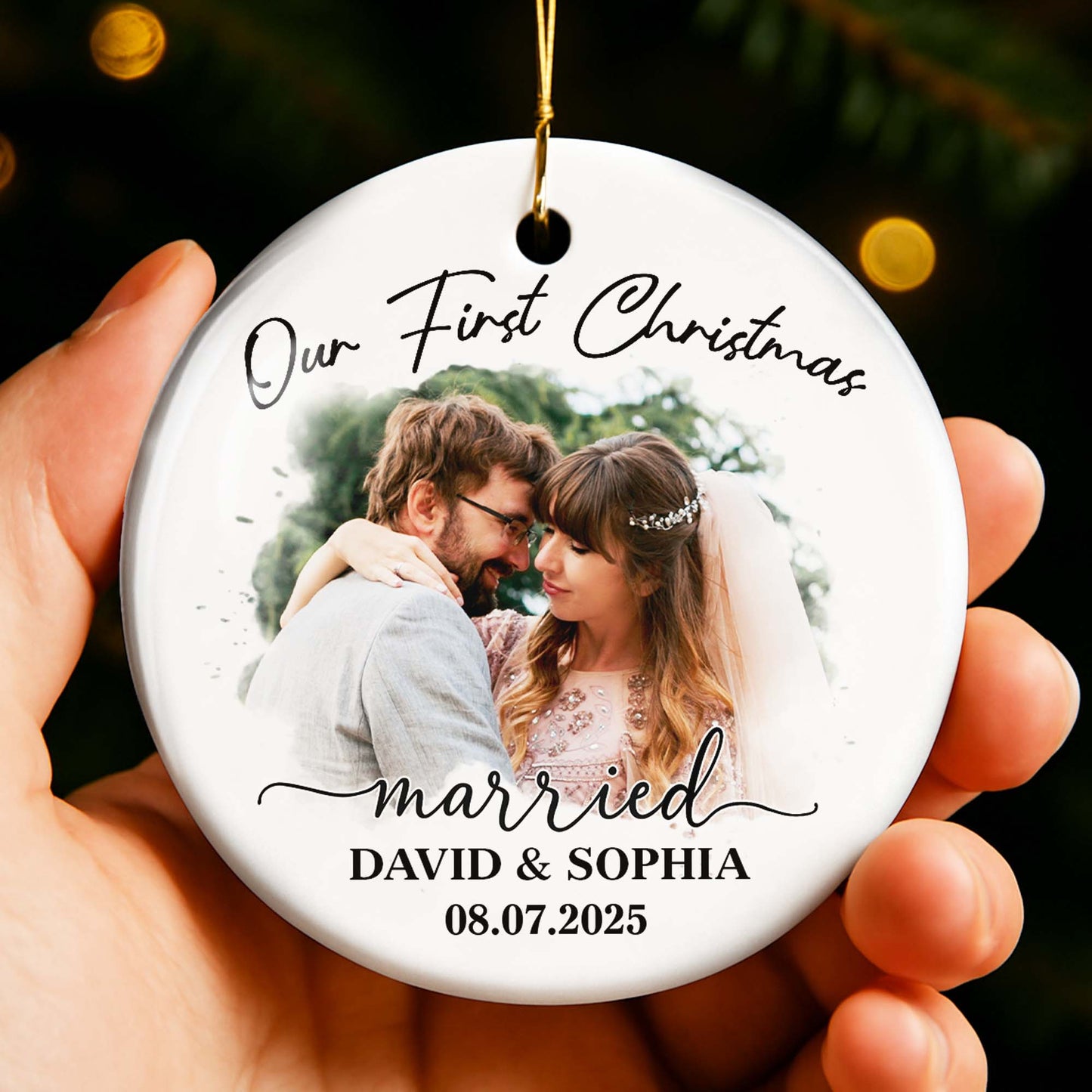 Our First Christmas Married, Wedding Couple