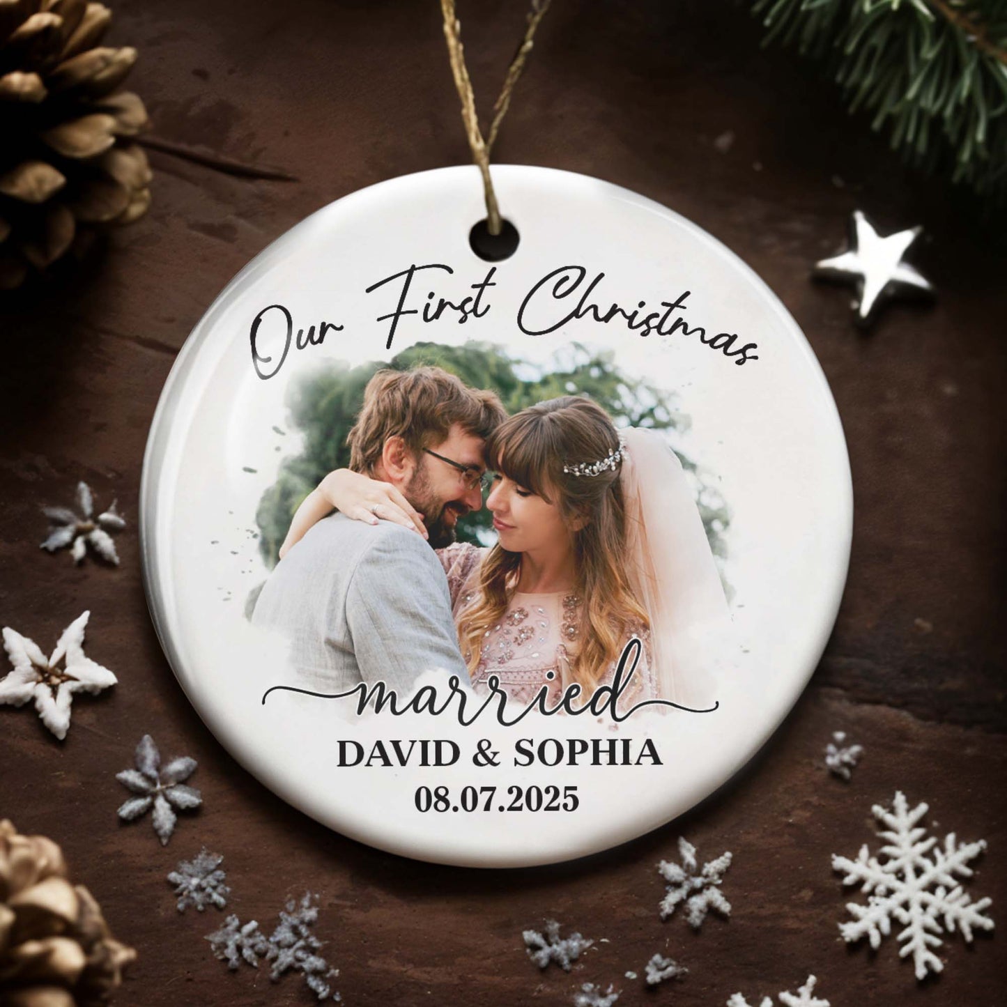 Our First Christmas Married, Wedding Couple